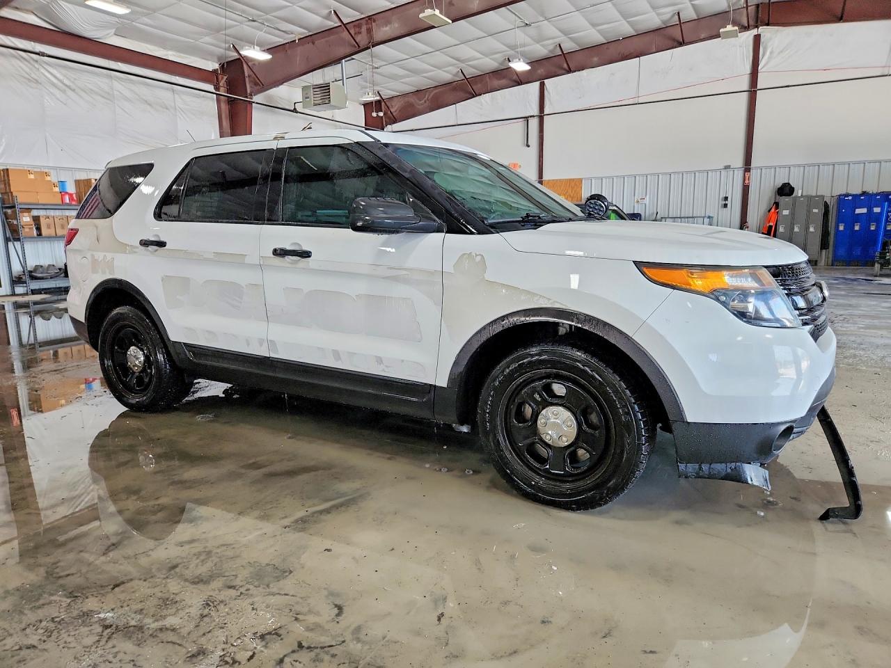 2015 Ford Explorer Police Interceptor White vin: 1FM5K8AR6FGC41634