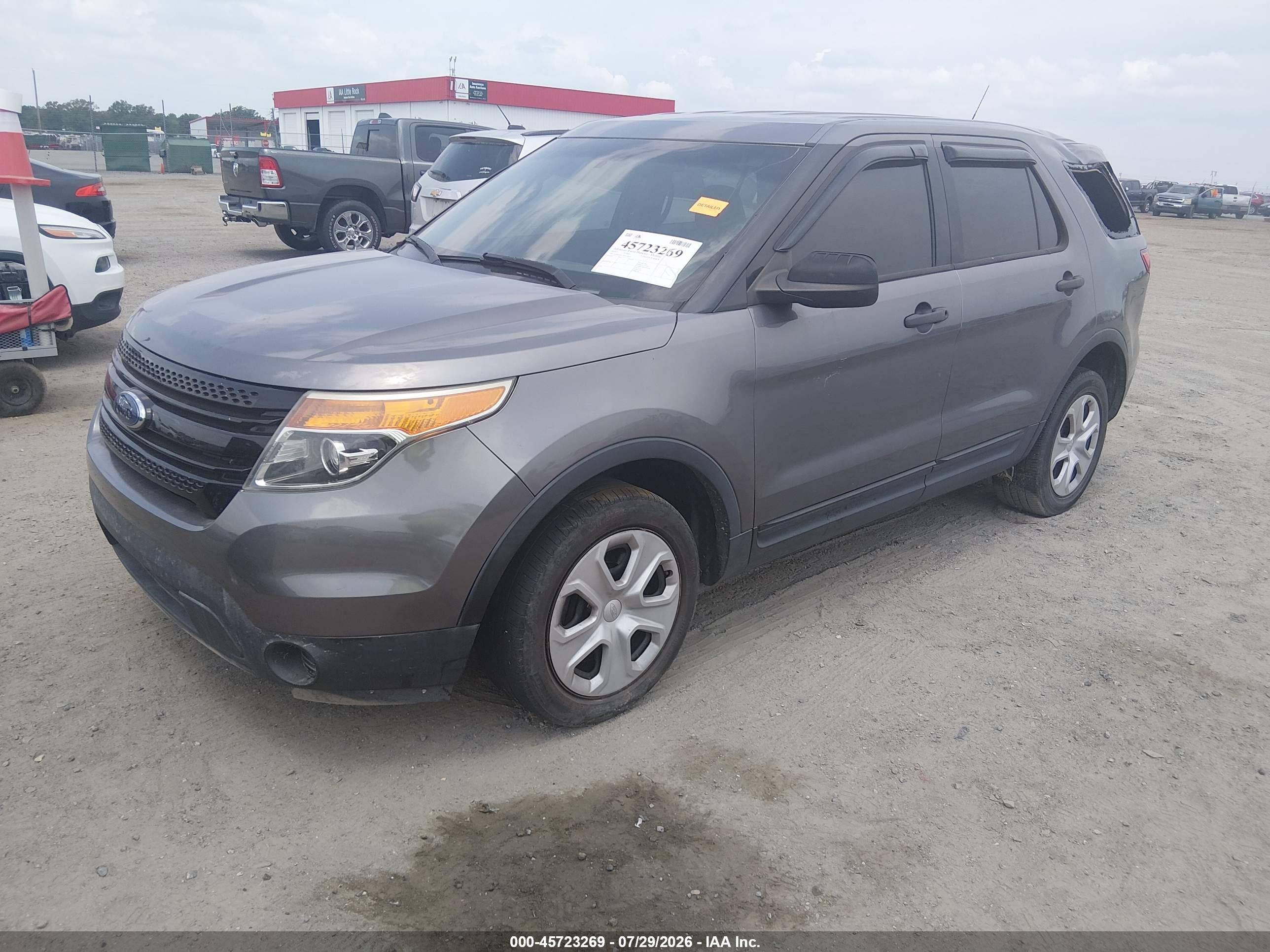 2013 Ford Utility Police Interceptor   Серый vin: 1FM5K8AR7DGA18323