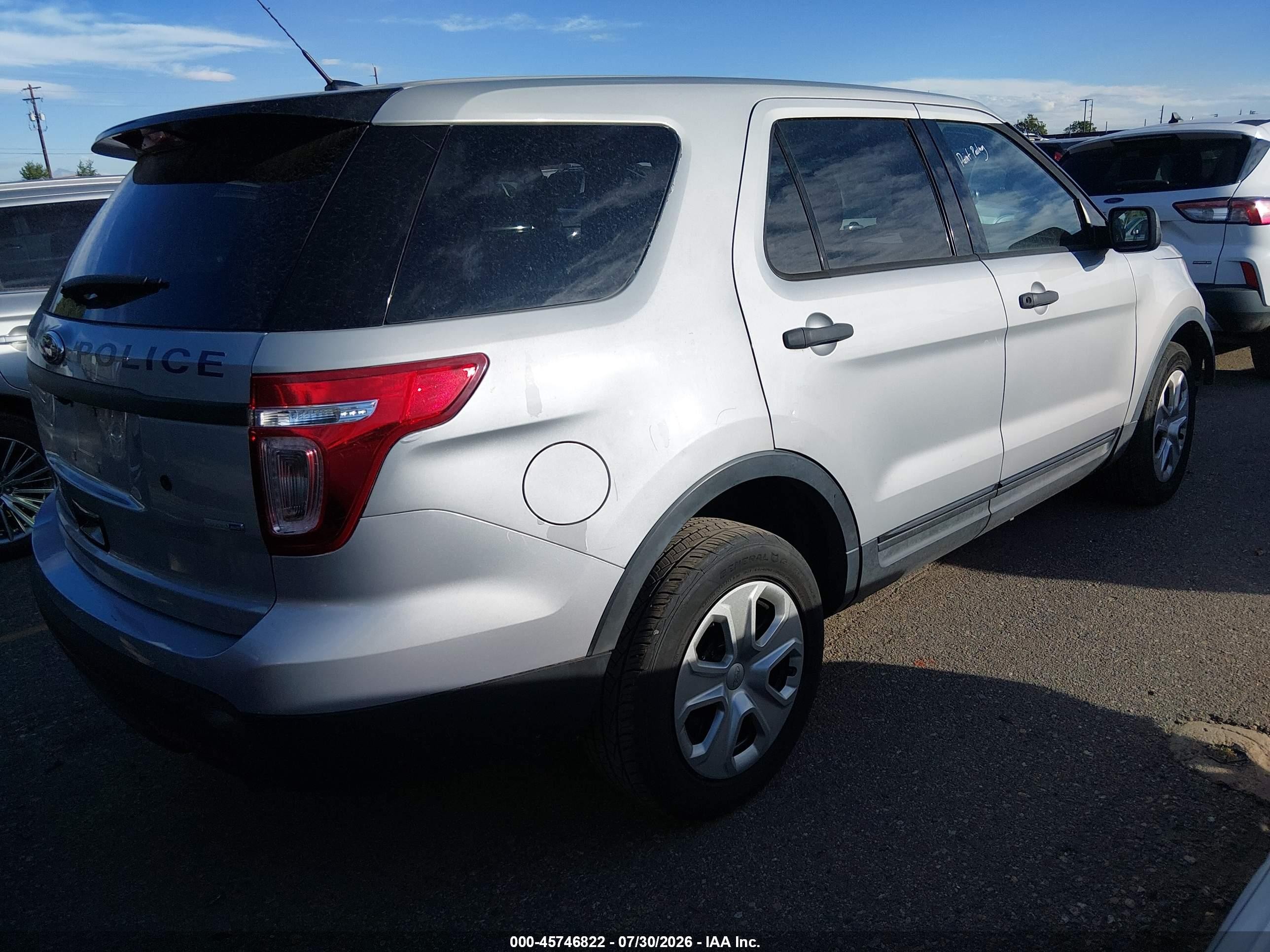 2013 Ford Utility Police Interceptor   Серый vin: 1FM5K8AR7DGA42329