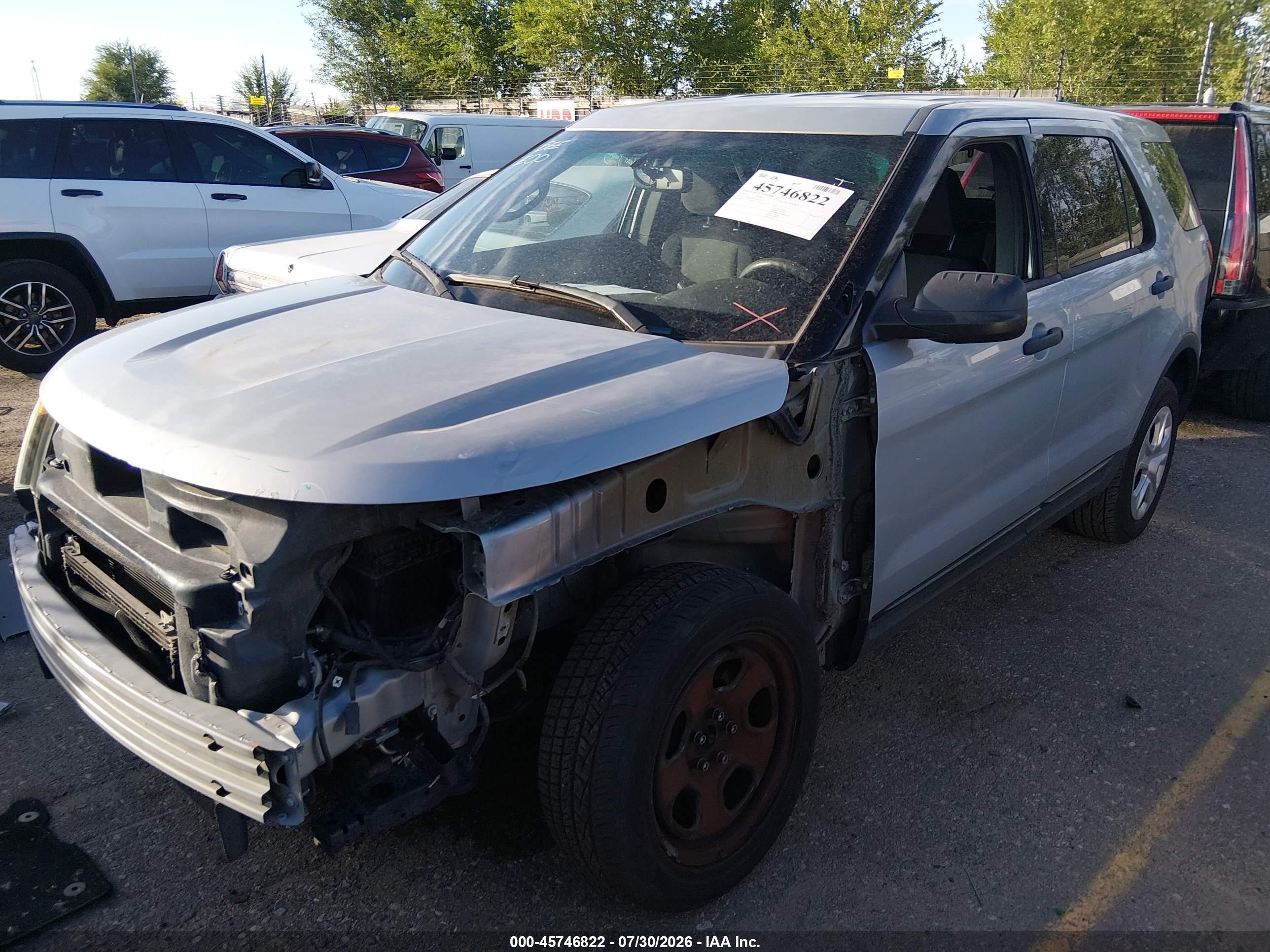 2013 Ford Utility Police Interceptor   Серый vin: 1FM5K8AR7DGA42329