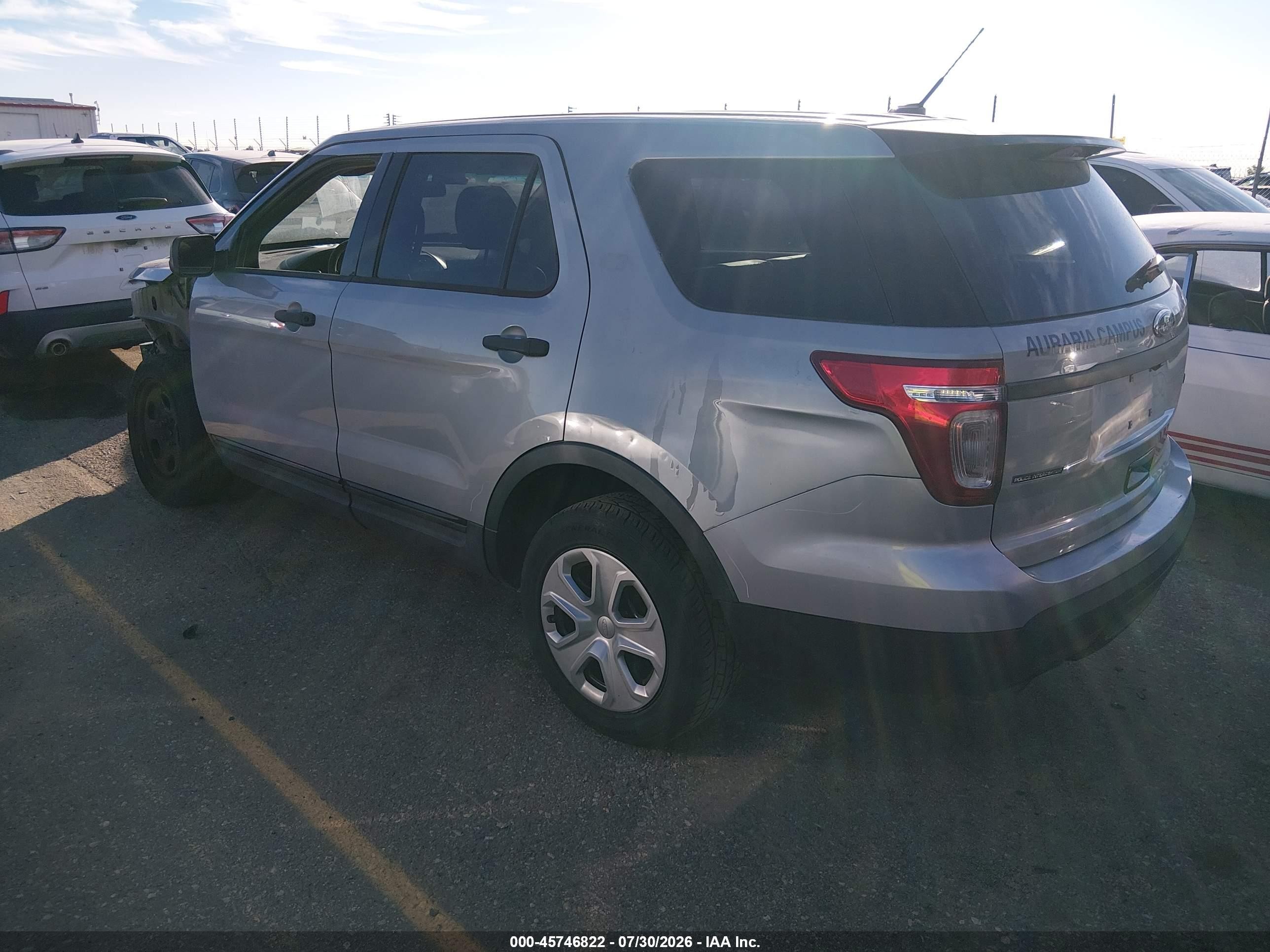 2013 Ford Utility Police Interceptor   Серый vin: 1FM5K8AR7DGA42329