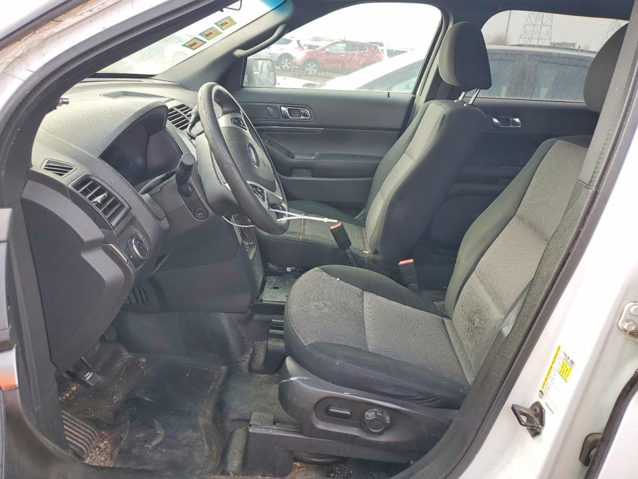 2013 Ford Explorer Police Interceptor White vin: 1FM5K8AR7DGA88890