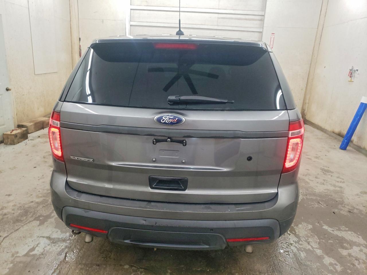 2014 Ford Explorer Police Interceptor Gray vin: 1FM5K8AR7EGC49708