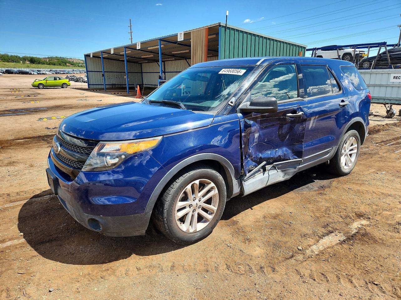 2015 Ford Explorer Police Interceptor Blue vin: 1FM5K8AR7FGA56962