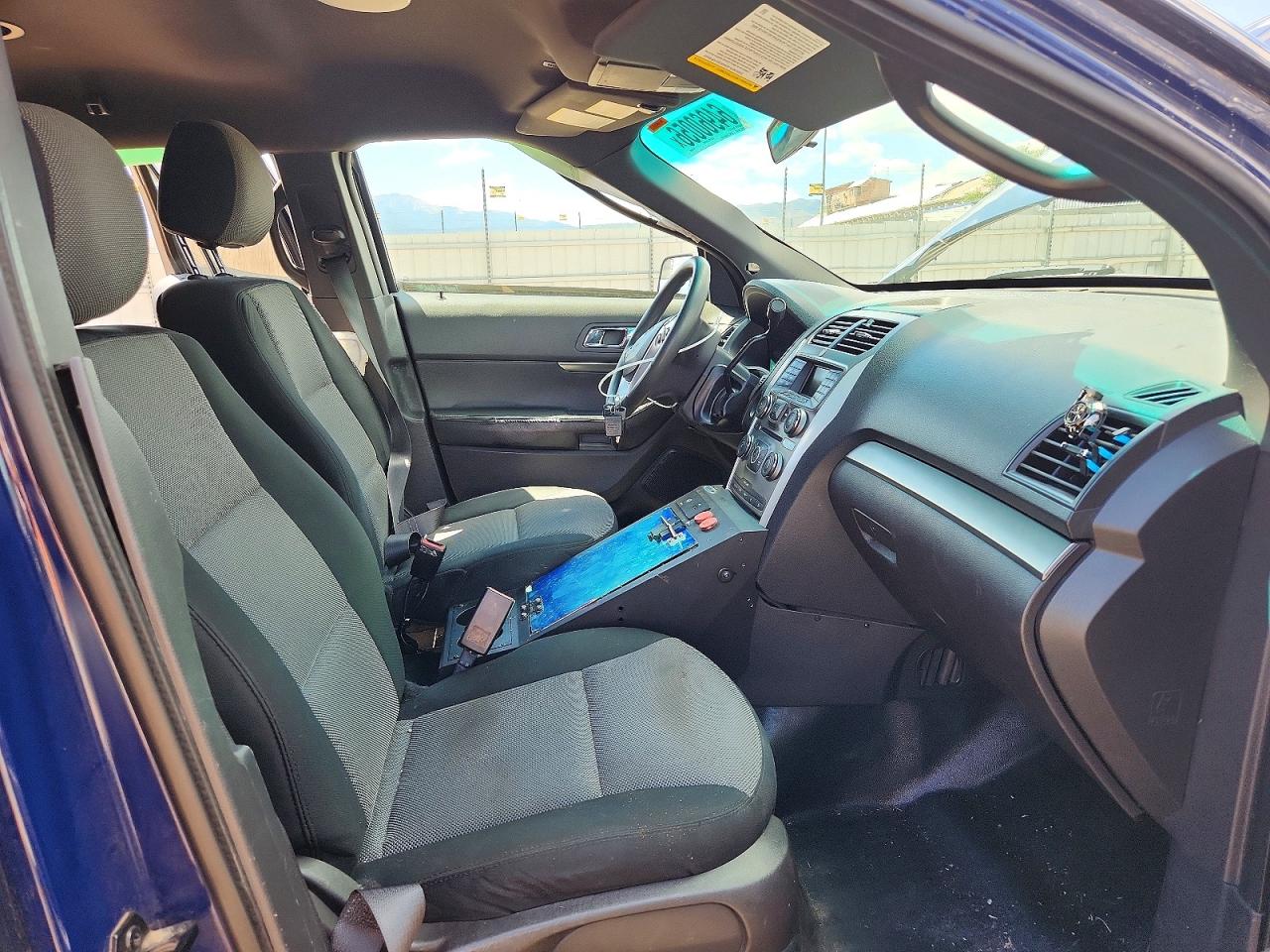 2015 Ford Explorer Police Interceptor Синий vin: 1FM5K8AR7FGA56962