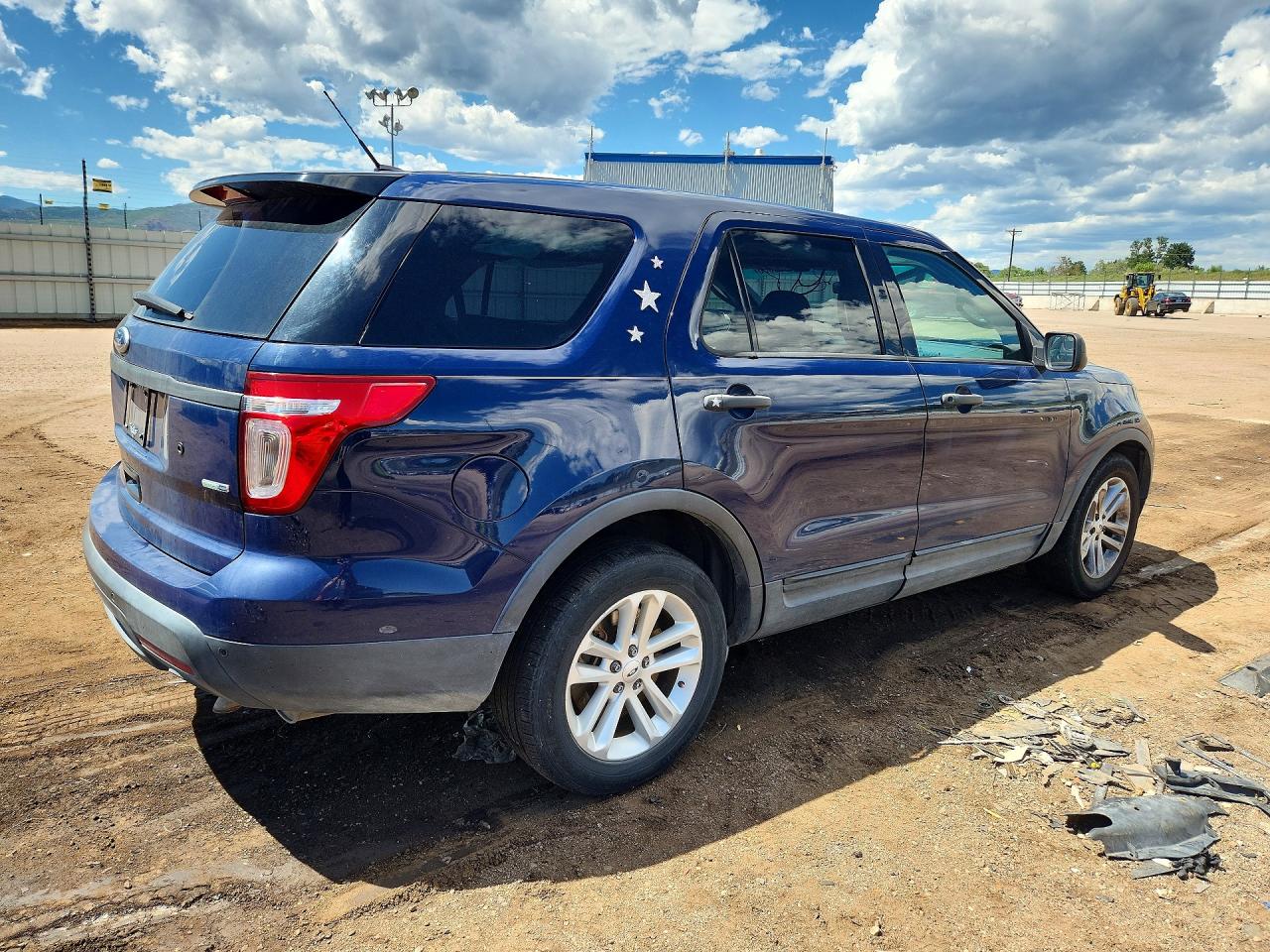 2015 Ford Explorer Police Interceptor Синий vin: 1FM5K8AR7FGA56962