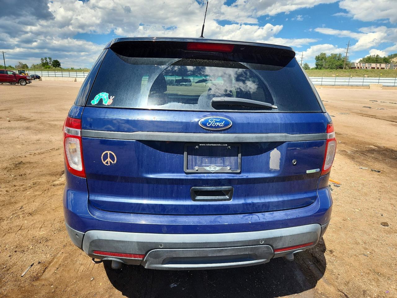 2015 Ford Explorer Police Interceptor Синий vin: 1FM5K8AR7FGA56962
