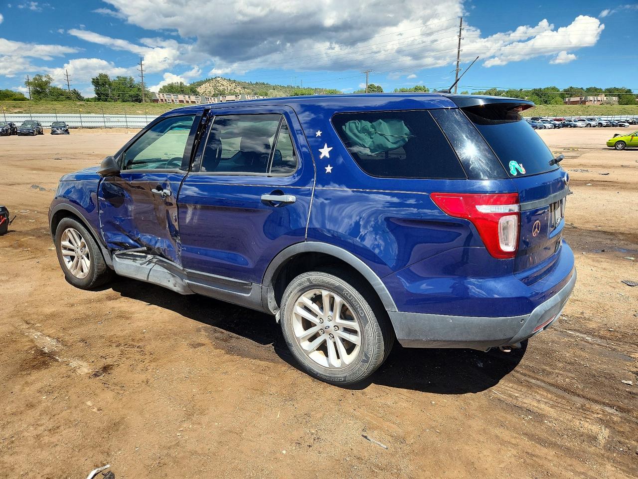 2015 Ford Explorer Police Interceptor Синий vin: 1FM5K8AR7FGA56962