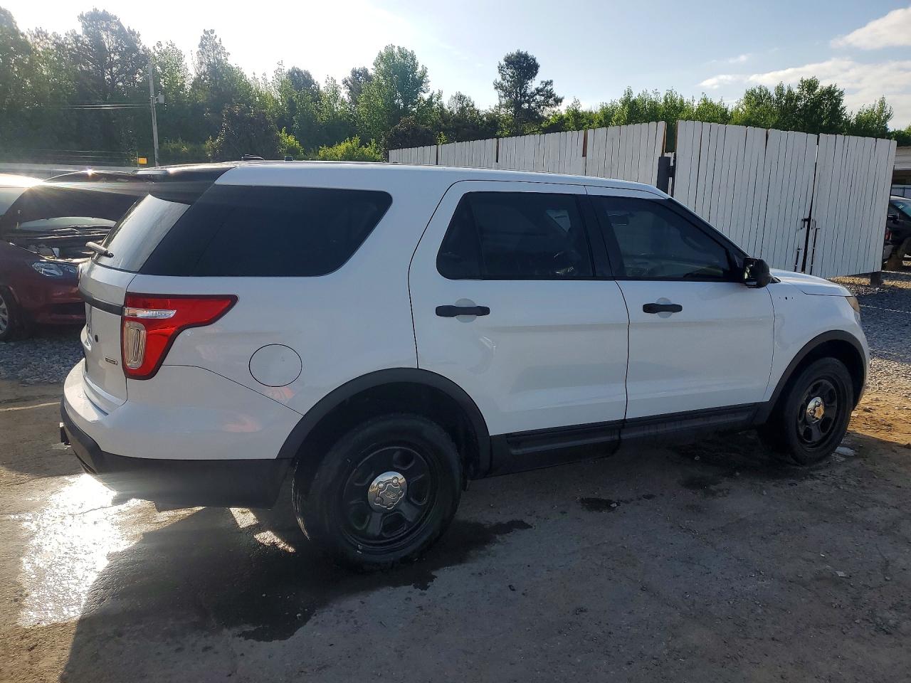 2015 Ford Explorer Police Interceptor White vin: 1FM5K8AR7FGC16757