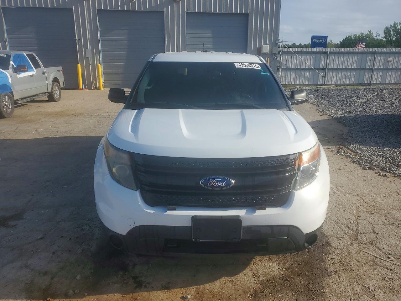 2015 Ford Explorer Police Interceptor White vin: 1FM5K8AR7FGC16757
