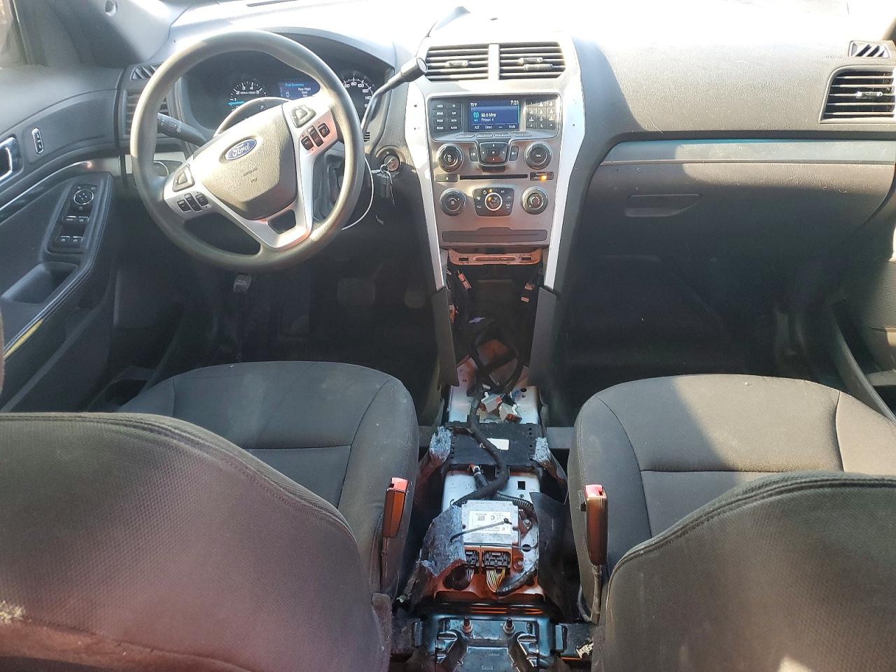 2015 Ford Explorer Police Interceptor White vin: 1FM5K8AR7FGC16757