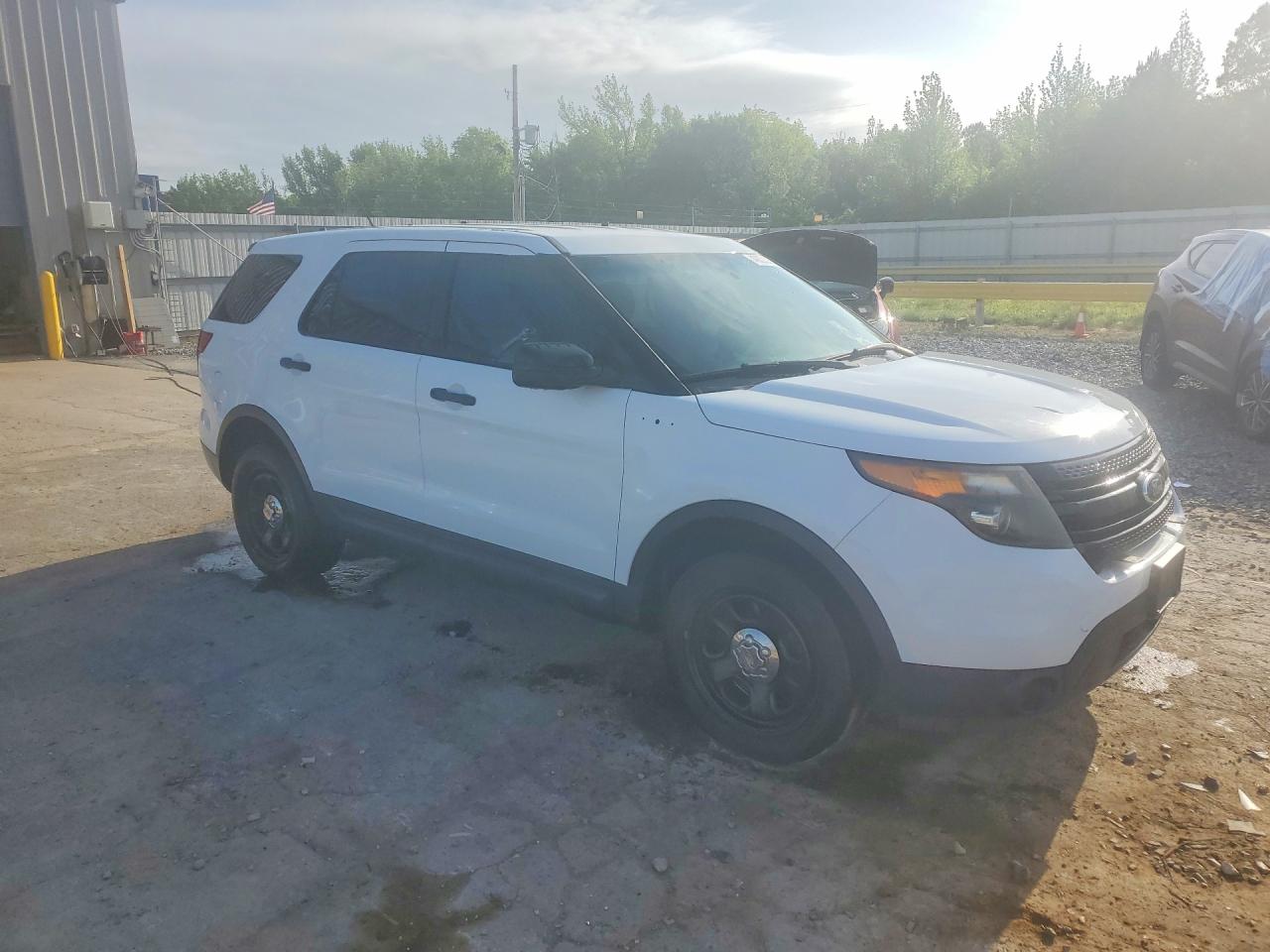 2015 Ford Explorer Police Interceptor White vin: 1FM5K8AR7FGC16757