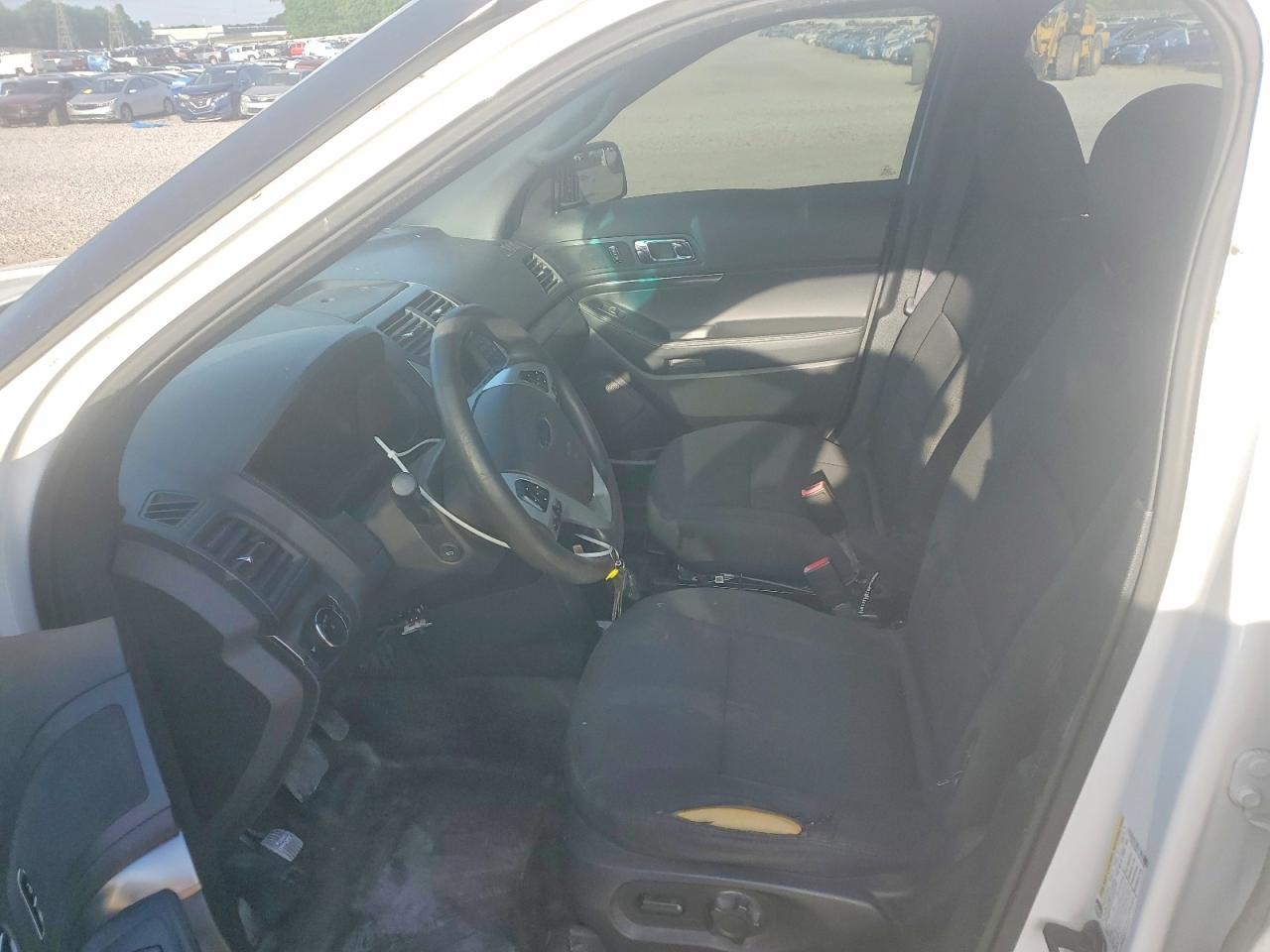 2015 Ford Explorer Police Interceptor White vin: 1FM5K8AR7FGC16757