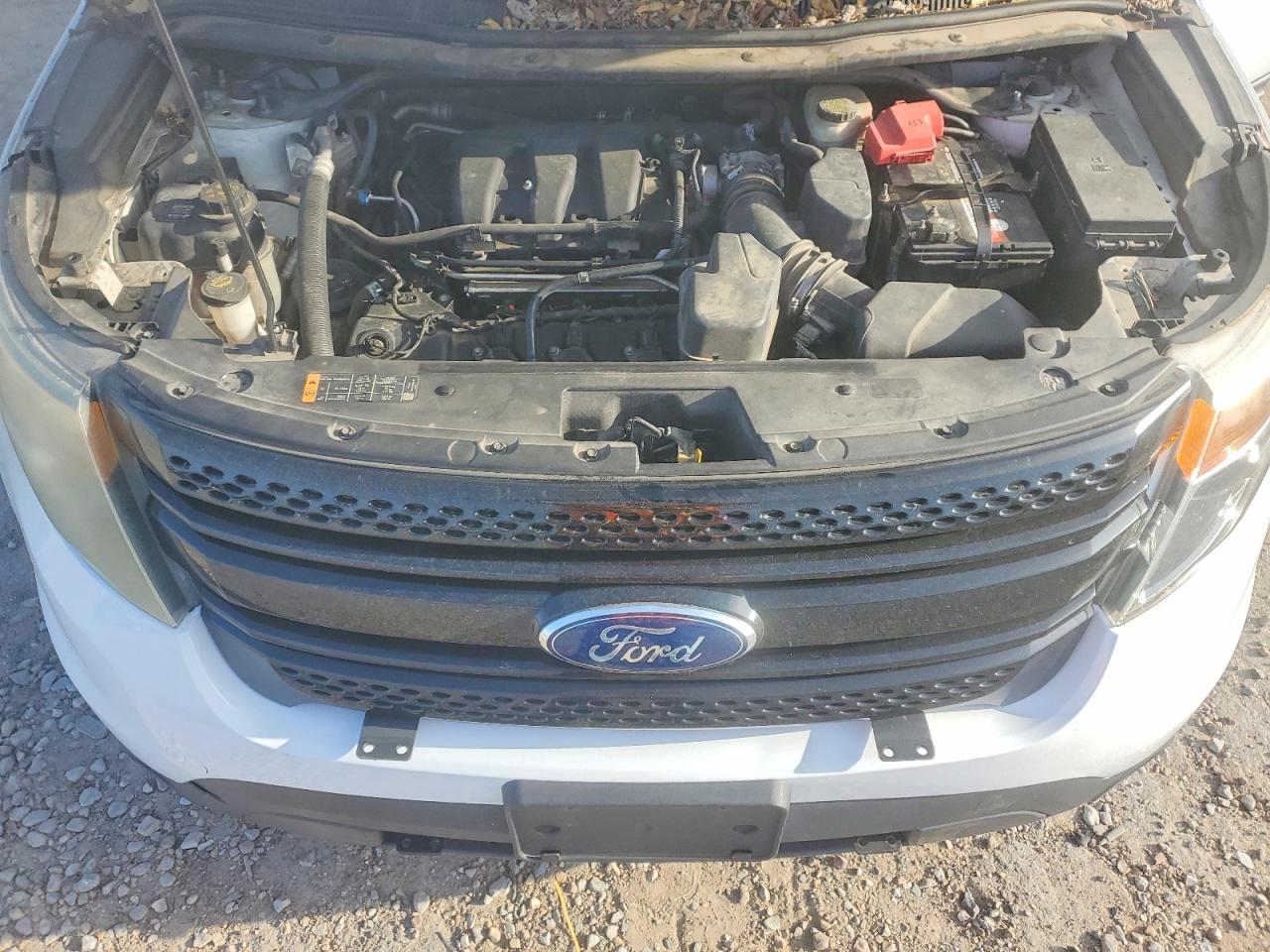 2015 Ford Explorer Police Interceptor White vin: 1FM5K8AR7FGC16757