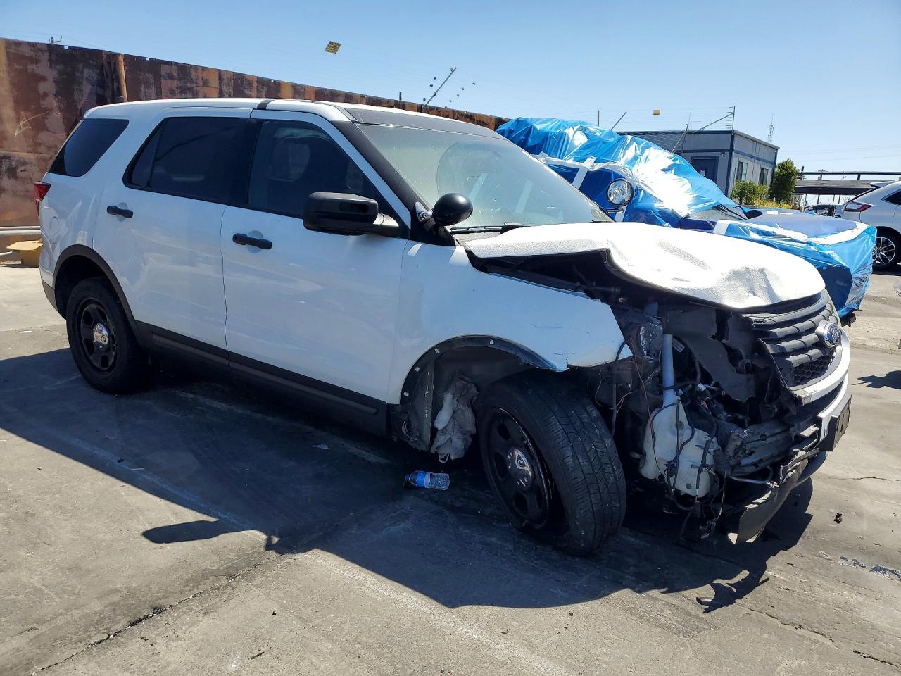 2016 Ford Explorer Police Interceptor White vin: 1FM5K8AR7GGA52394