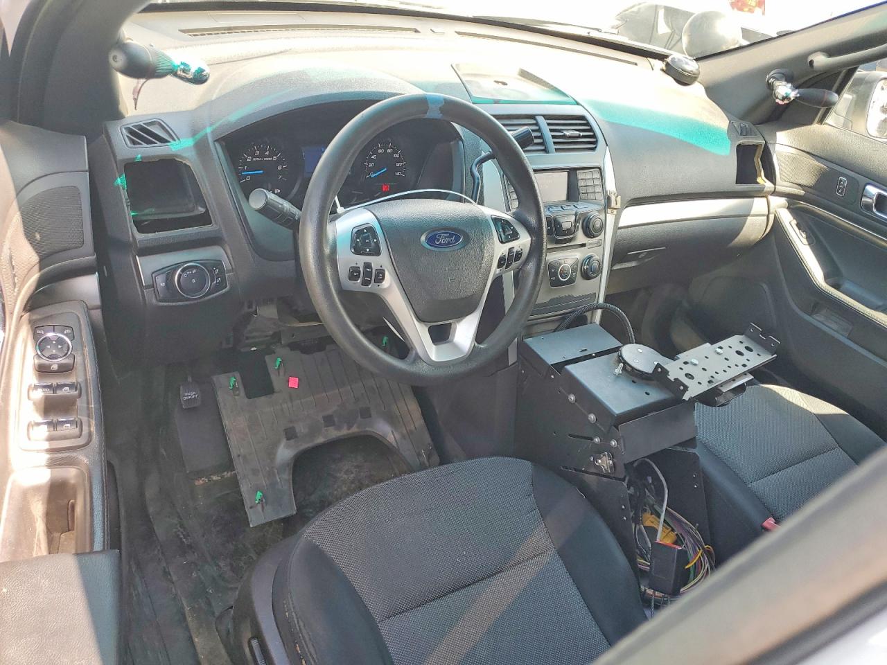 2014 Ford Explorer Police Interceptor White vin: 1FM5K8AR8EGA09289