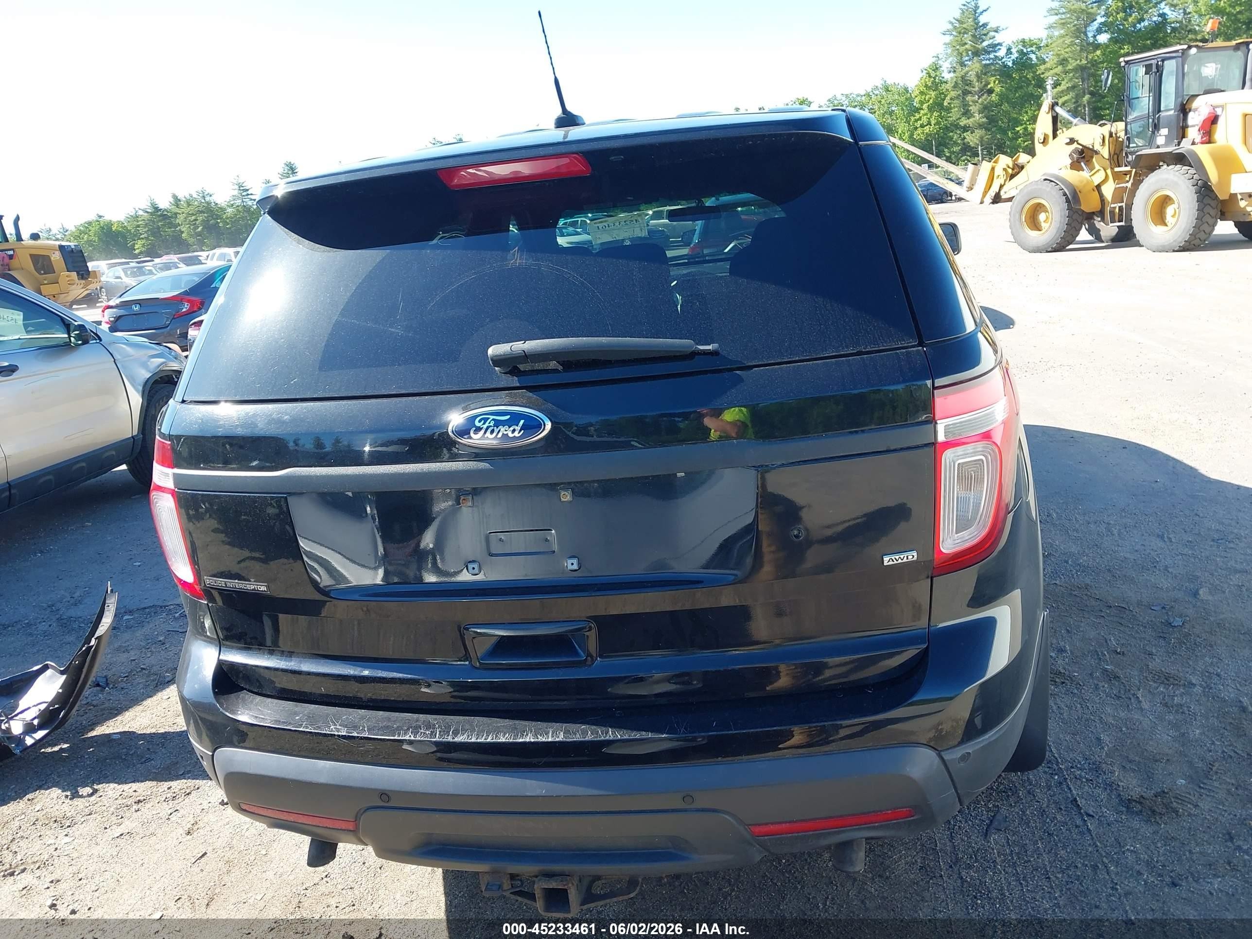 2015 Ford Utility Police Interceptor   Black vin: 1FM5K8AR8FGA46246