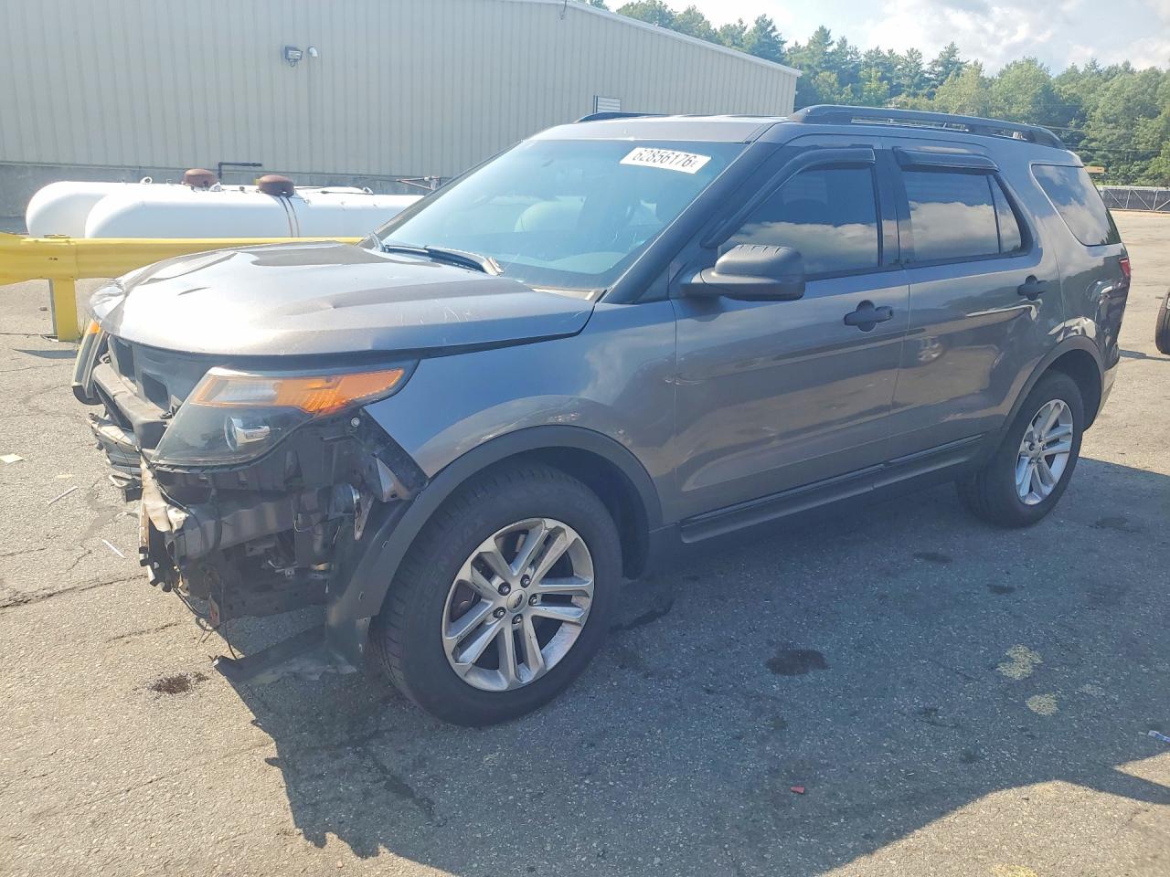 2015 Ford Explorer Police Interceptor Gray vin: 1FM5K8AR8FGA78517