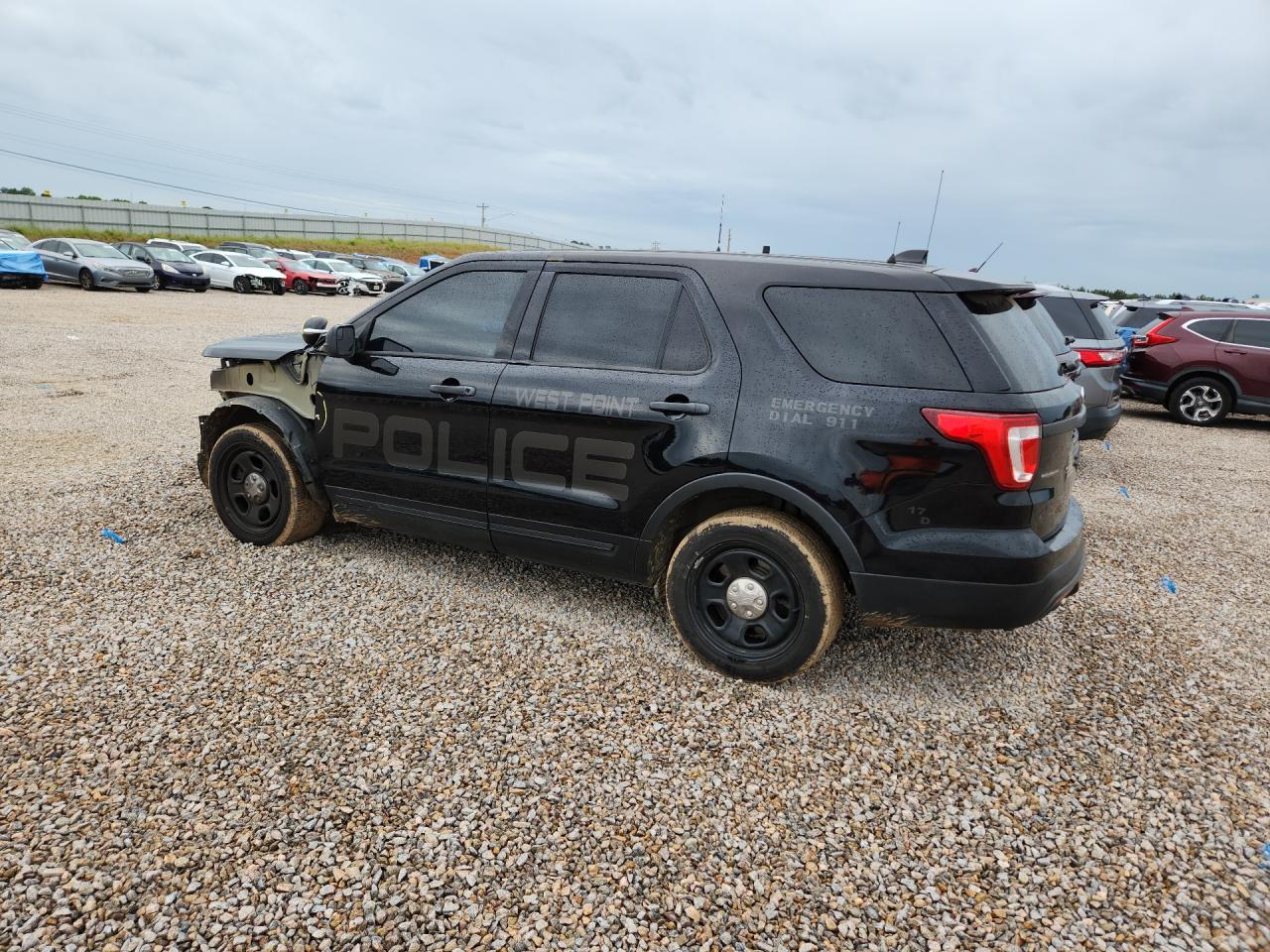 2017 Ford Explorer Police Interceptor Black vin: 1FM5K8AR8HGA79279