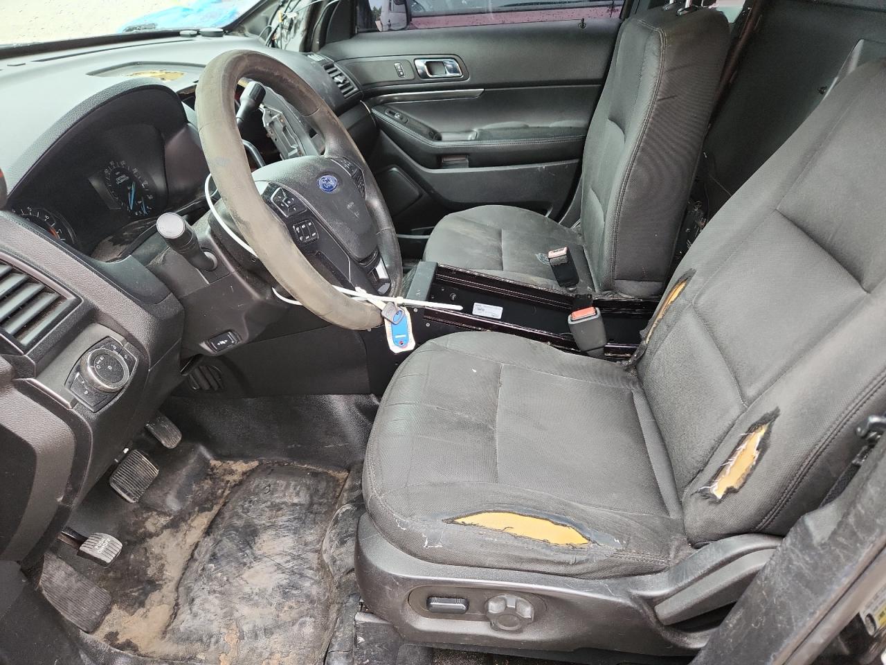 2017 Ford Explorer Police Interceptor Black vin: 1FM5K8AR8HGA79279