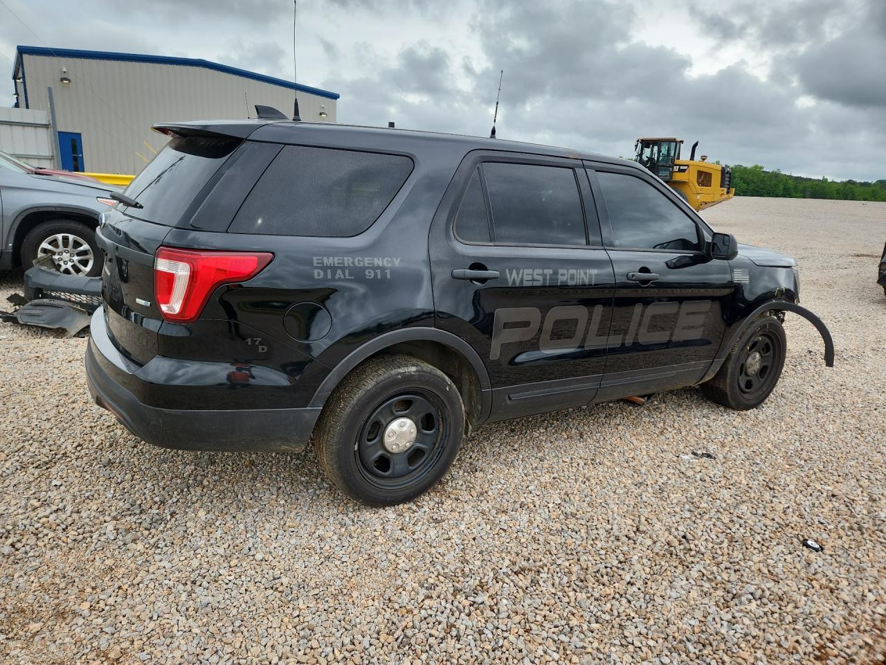 2017 Ford Explorer Police Interceptor Black vin: 1FM5K8AR8HGA79279
