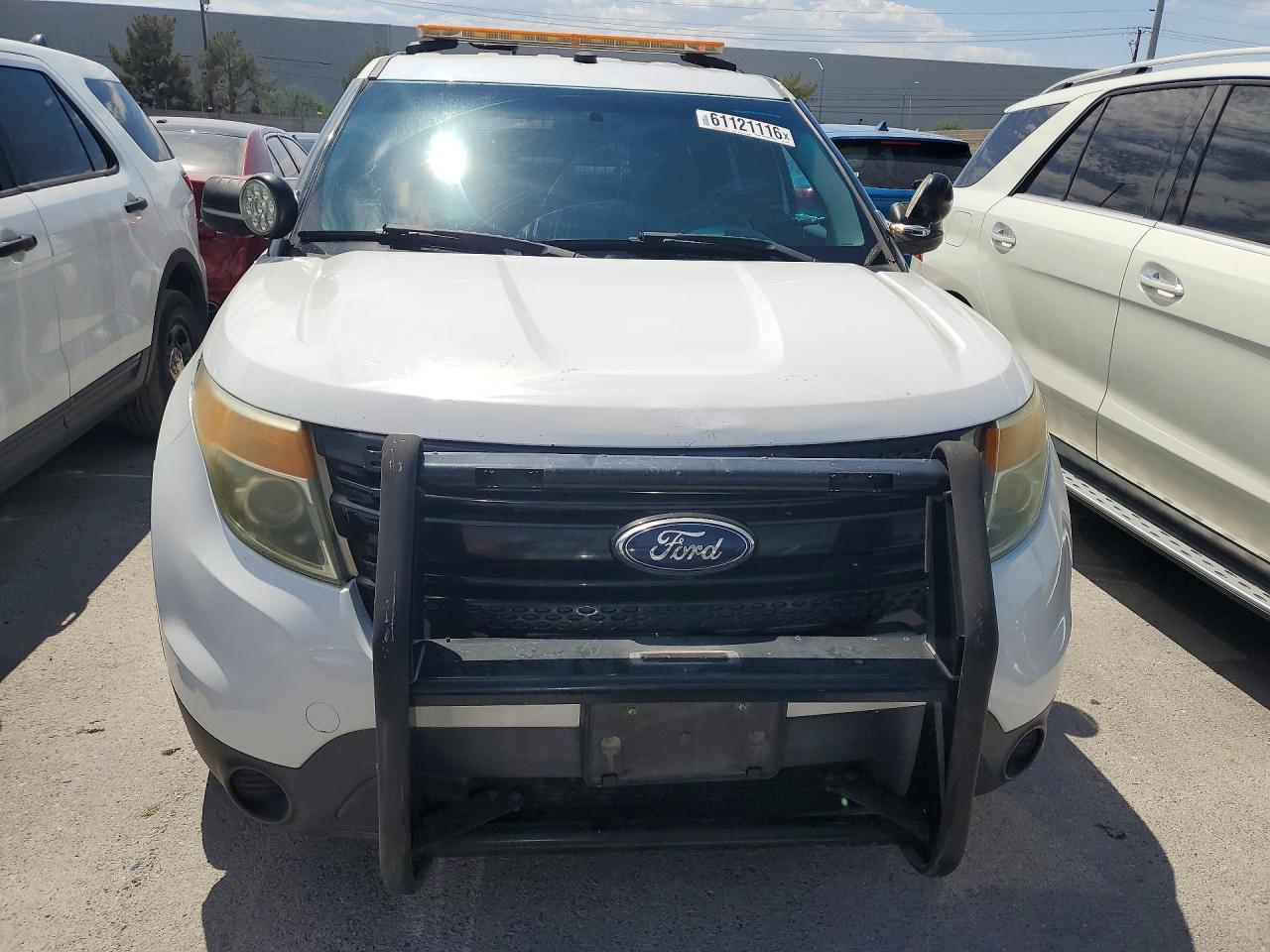 2014 Ford Explorer Police Interceptor White vin: 1FM5K8AR9EGA75916