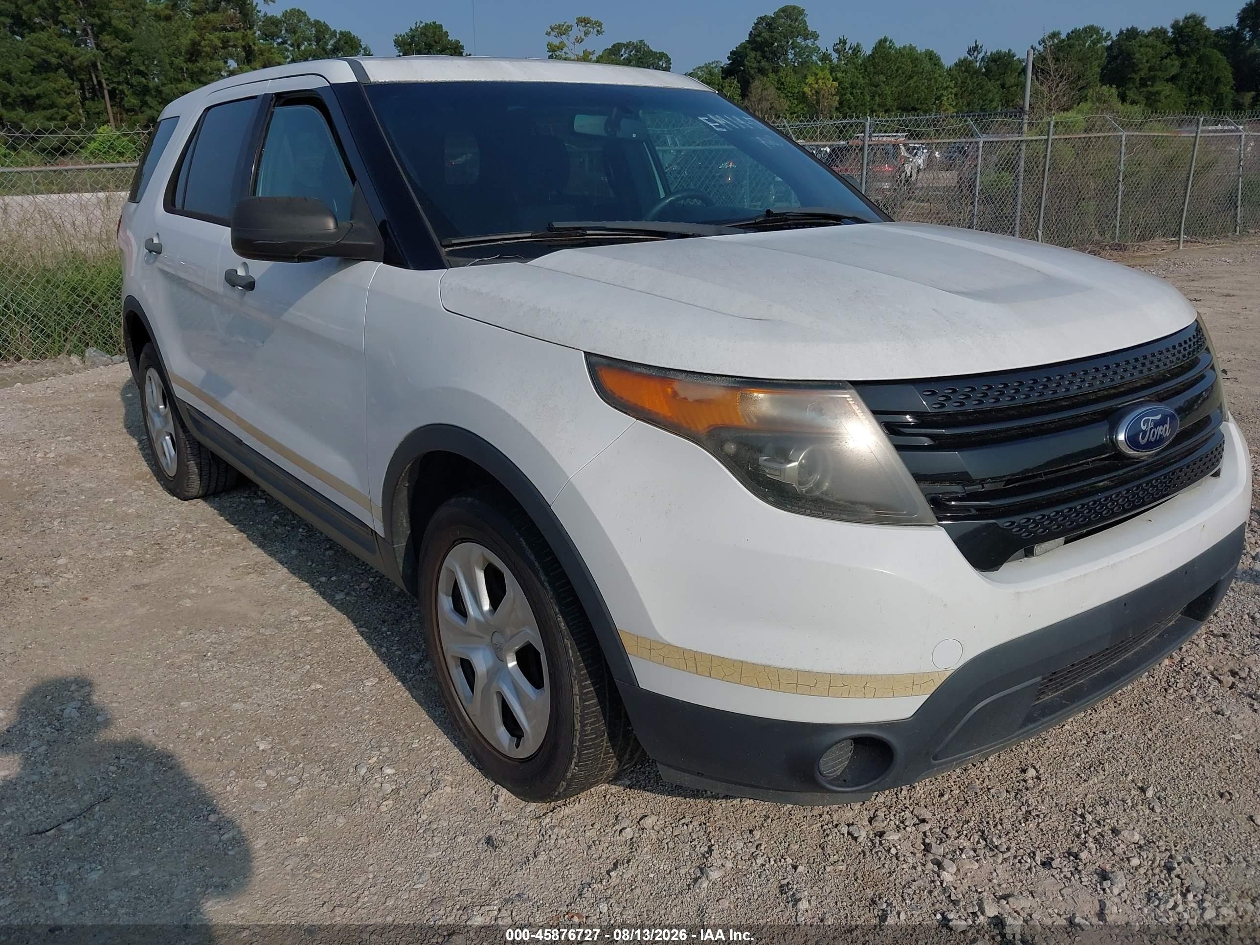 2014 Ford Utility Police Interceptor   Белый vin: 1FM5K8AR9EGB45396