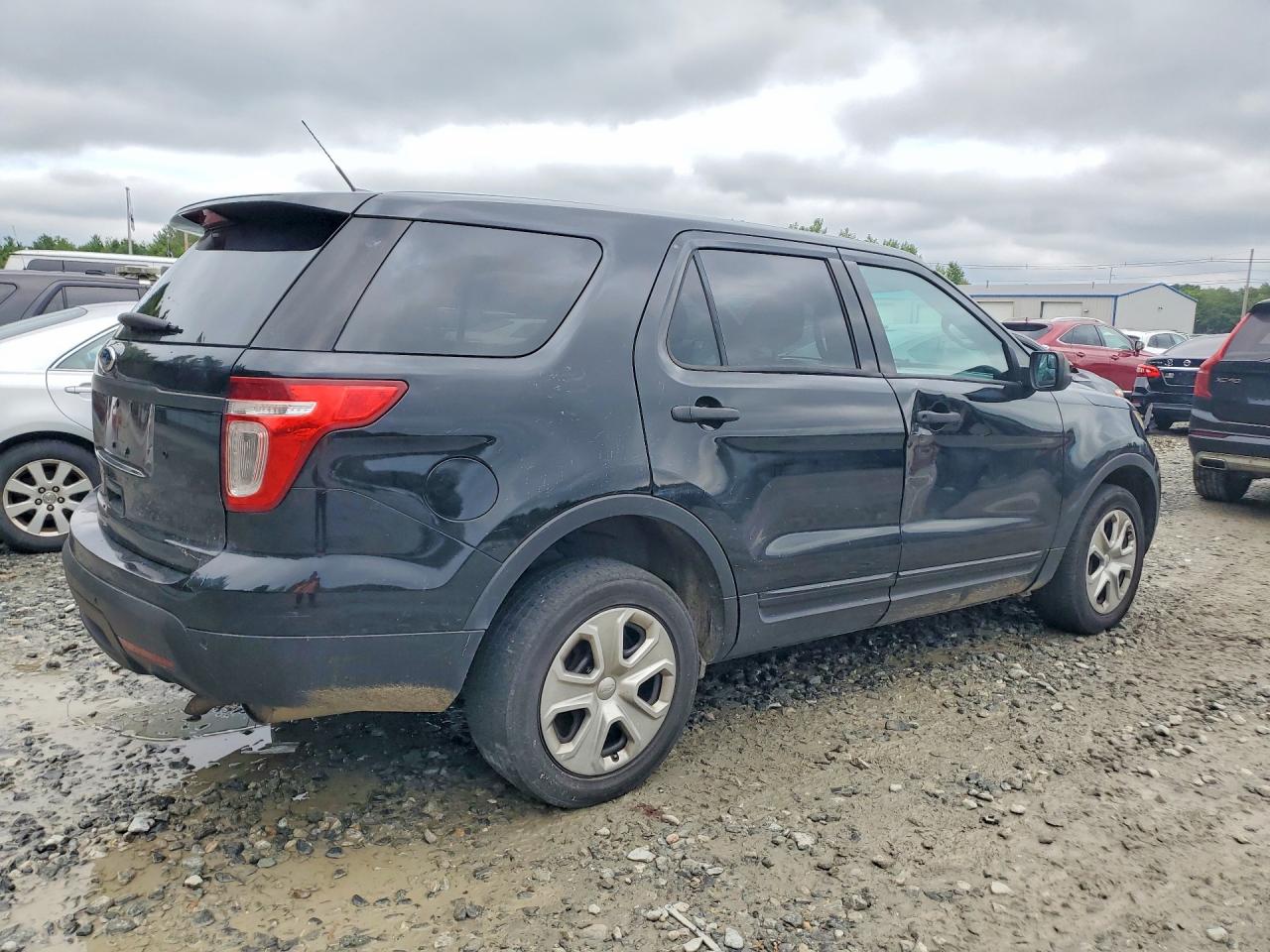 2014 Ford Explorer Police Interceptor Black vin: 1FM5K8AR9EGC08660