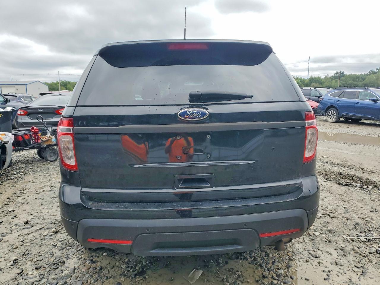 2014 Ford Explorer Police Interceptor Black vin: 1FM5K8AR9EGC08660