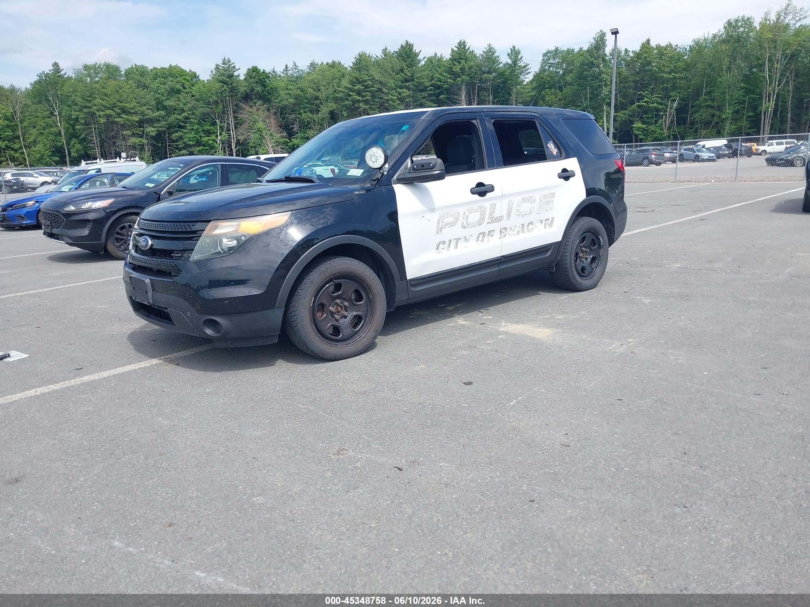 2014 Ford Utility Police Interceptor   Black vin: 1FM5K8AR9EGC60435
