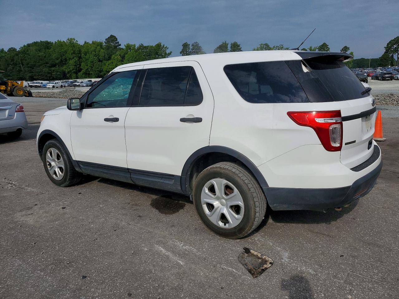 2013 Ford Explorer Police Interceptor White vin: 1FM5K8ARXDGA31325