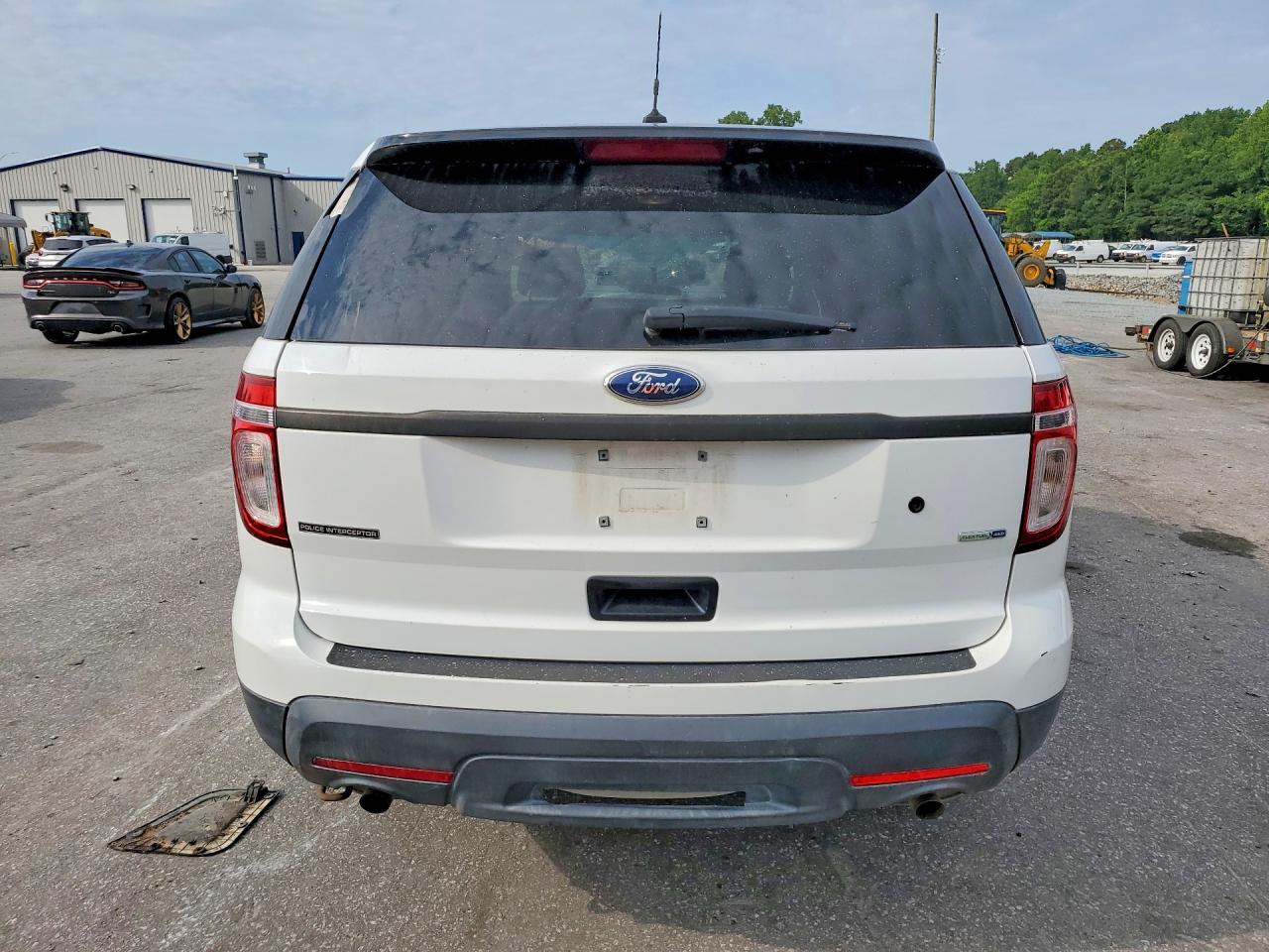 2013 Ford Explorer Police Interceptor White vin: 1FM5K8ARXDGA31325
