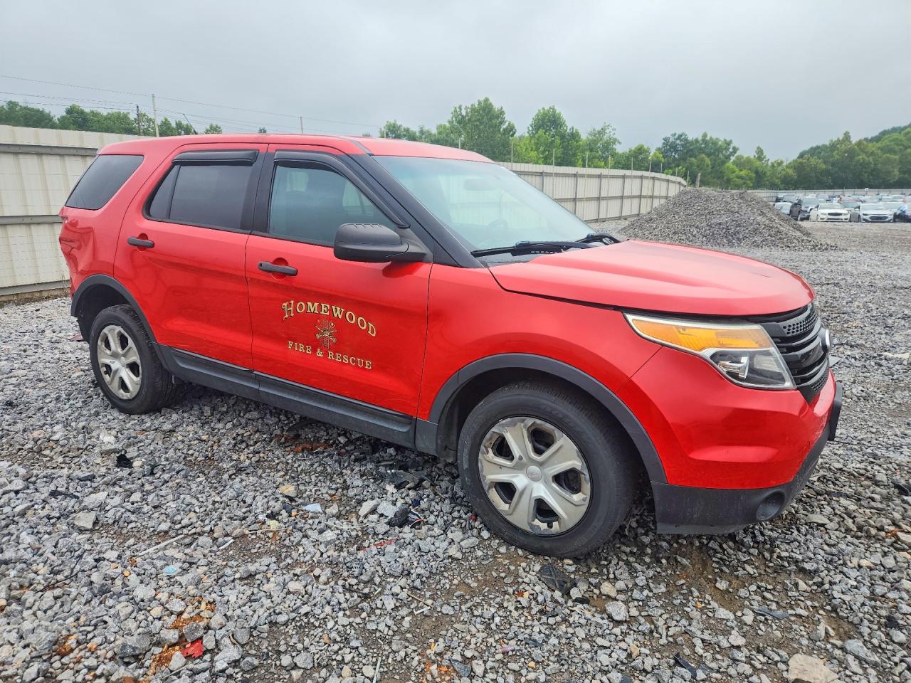 2013 Ford Explorer Police Interceptor Red vin: 1FM5K8ARXDGA76622