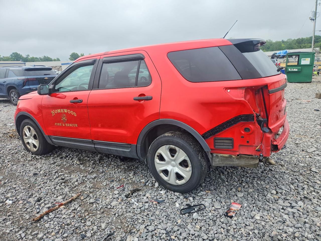 2013 Ford Explorer Police Interceptor Red vin: 1FM5K8ARXDGA76622