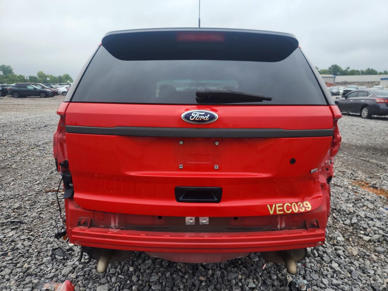 2013 Ford Explorer Police Interceptor Red vin: 1FM5K8ARXDGA76622