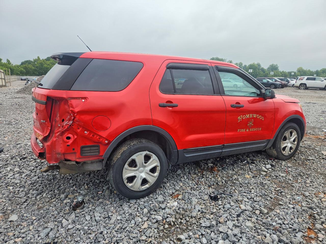 2013 Ford Explorer Police Interceptor Red vin: 1FM5K8ARXDGA76622