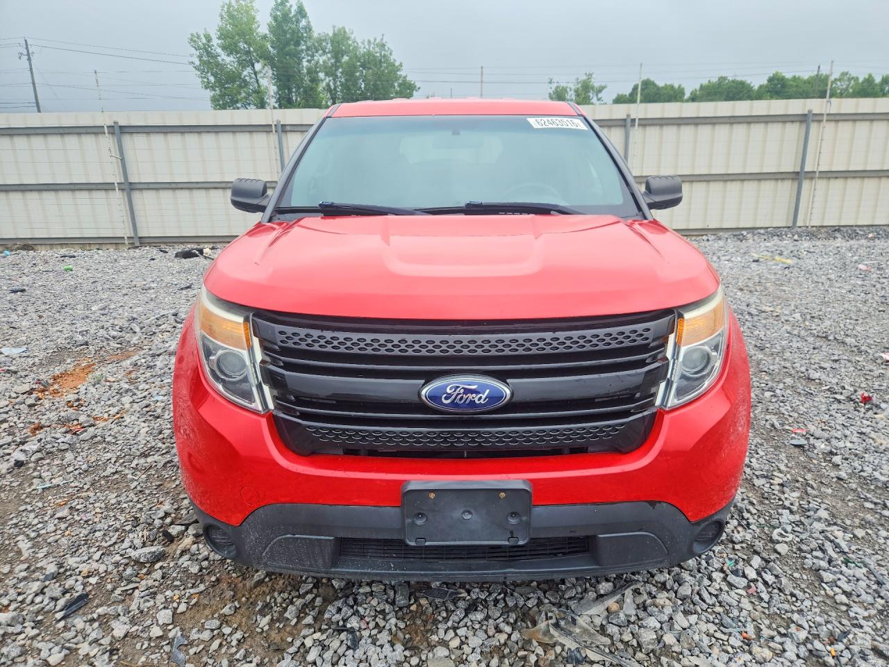 2013 Ford Explorer Police Interceptor Red vin: 1FM5K8ARXDGA76622