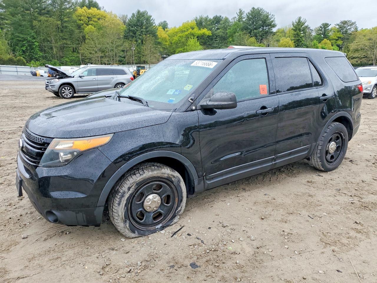 2014 Ford Explorer Police Interceptor Черный vin: 1FM5K8ARXEGA33528
