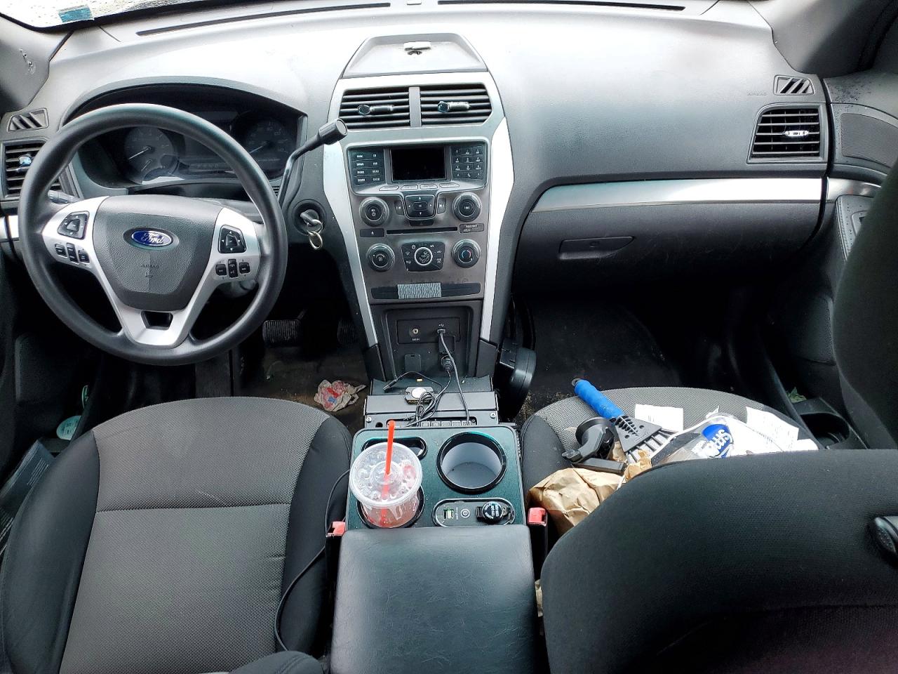 2014 Ford Explorer Police Interceptor Черный vin: 1FM5K8ARXEGA33528