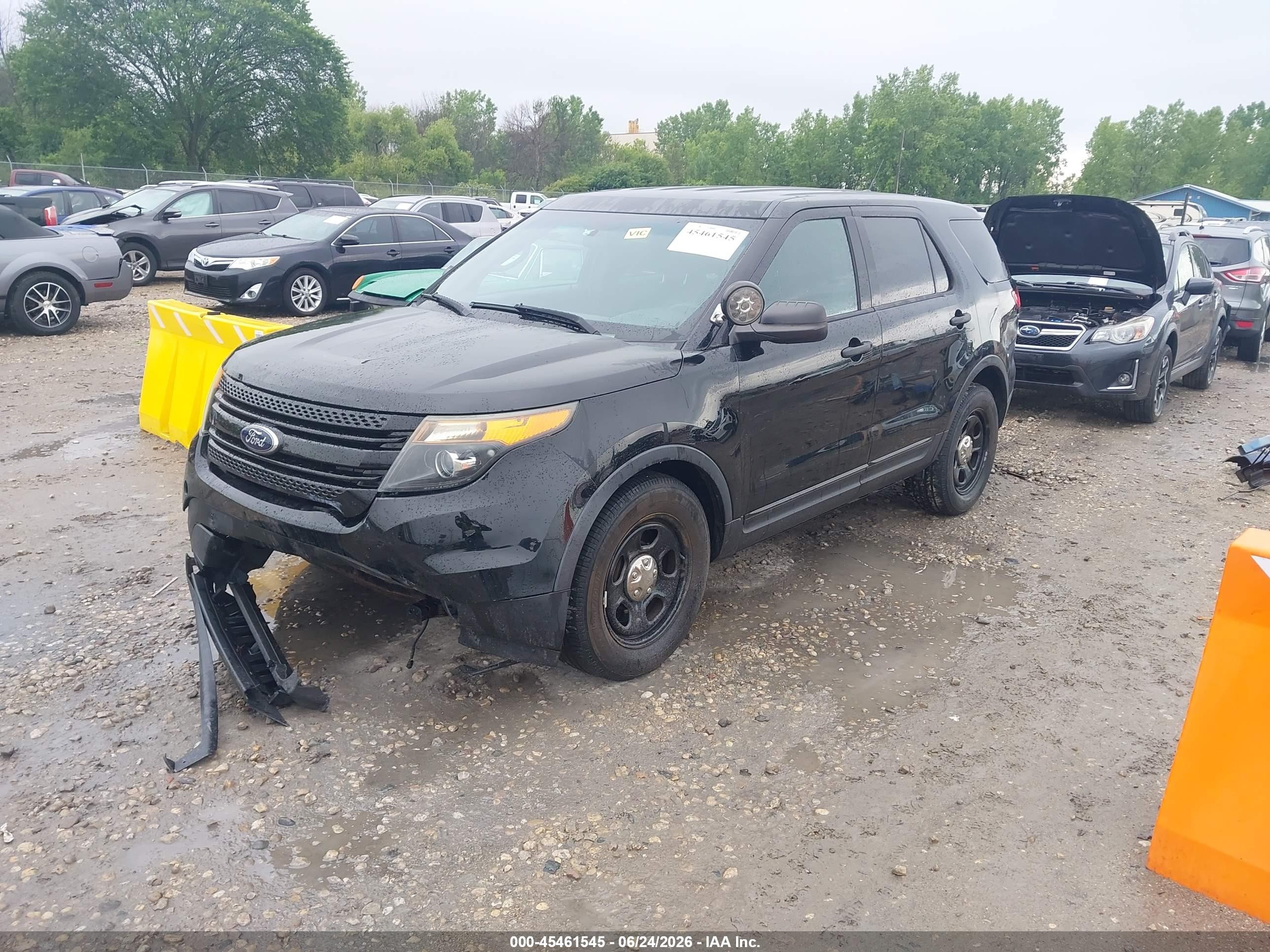 2014 Ford Utility Police Interceptor   Black vin: 1FM5K8ARXEGC02169