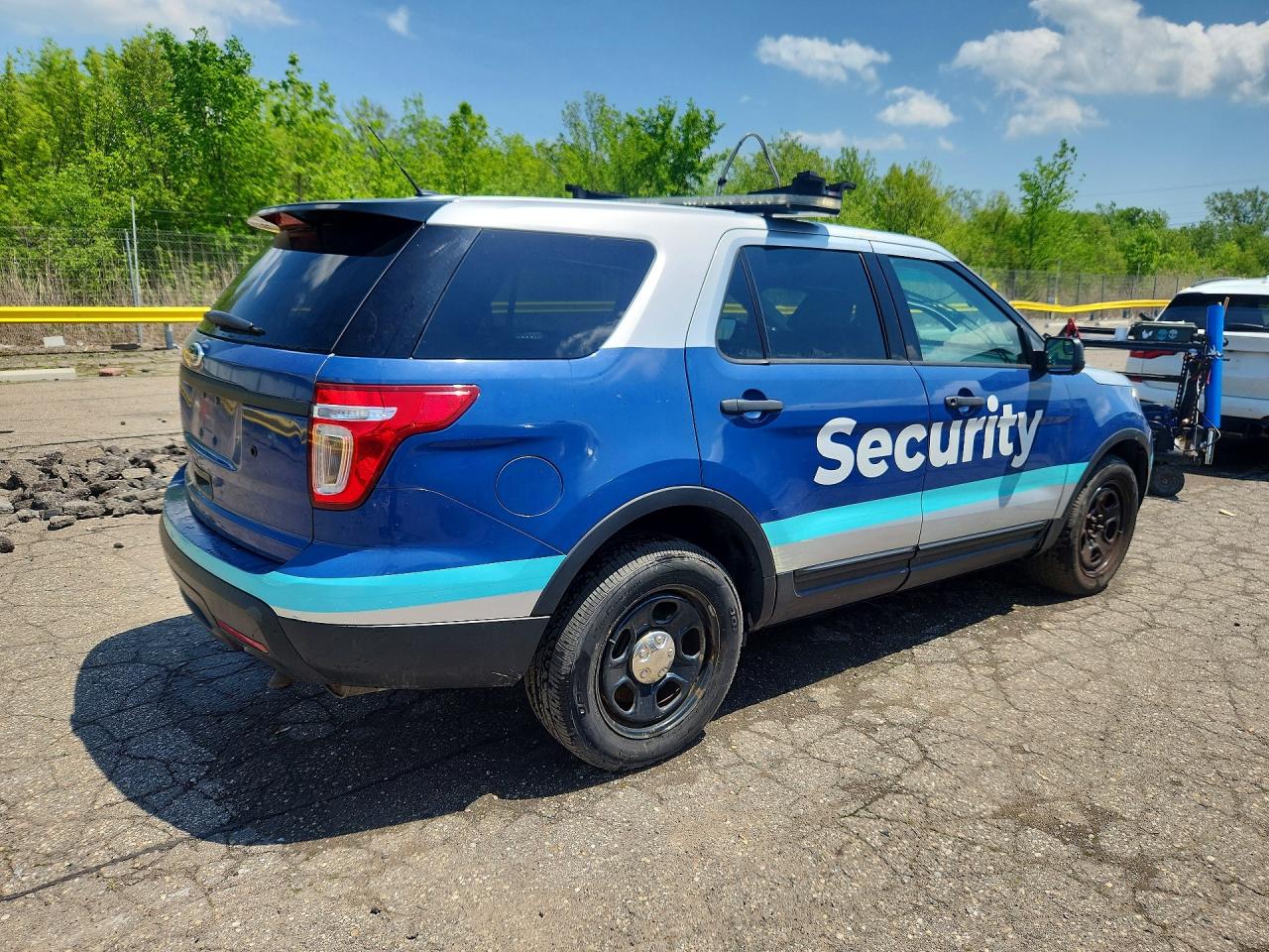 2015 Ford Explorer Police Interceptor Silver vin: 1FM5K8ARXFGA93956