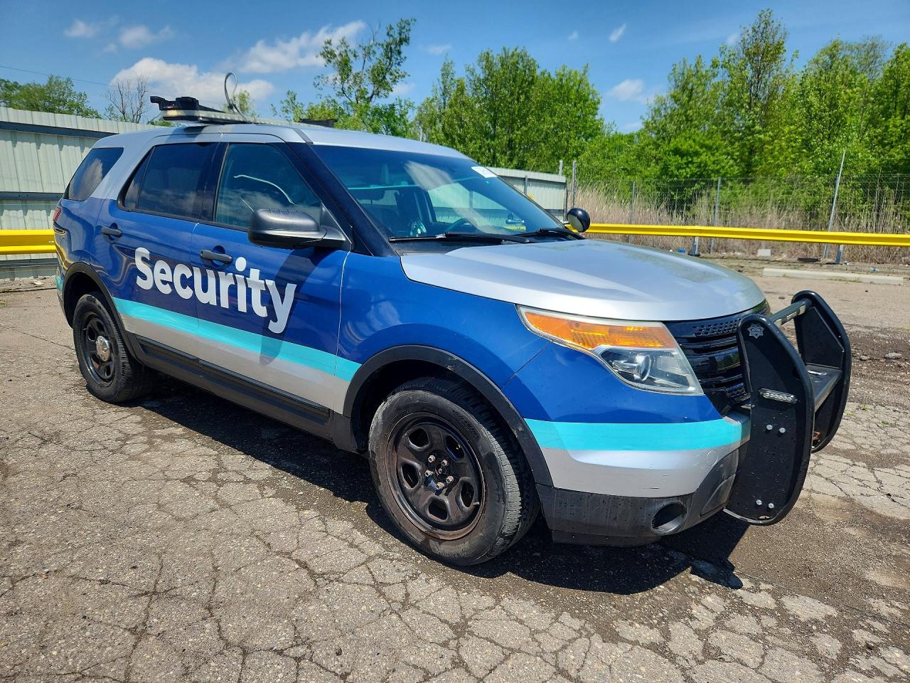 2015 Ford Explorer Police Interceptor Silver vin: 1FM5K8ARXFGA93956