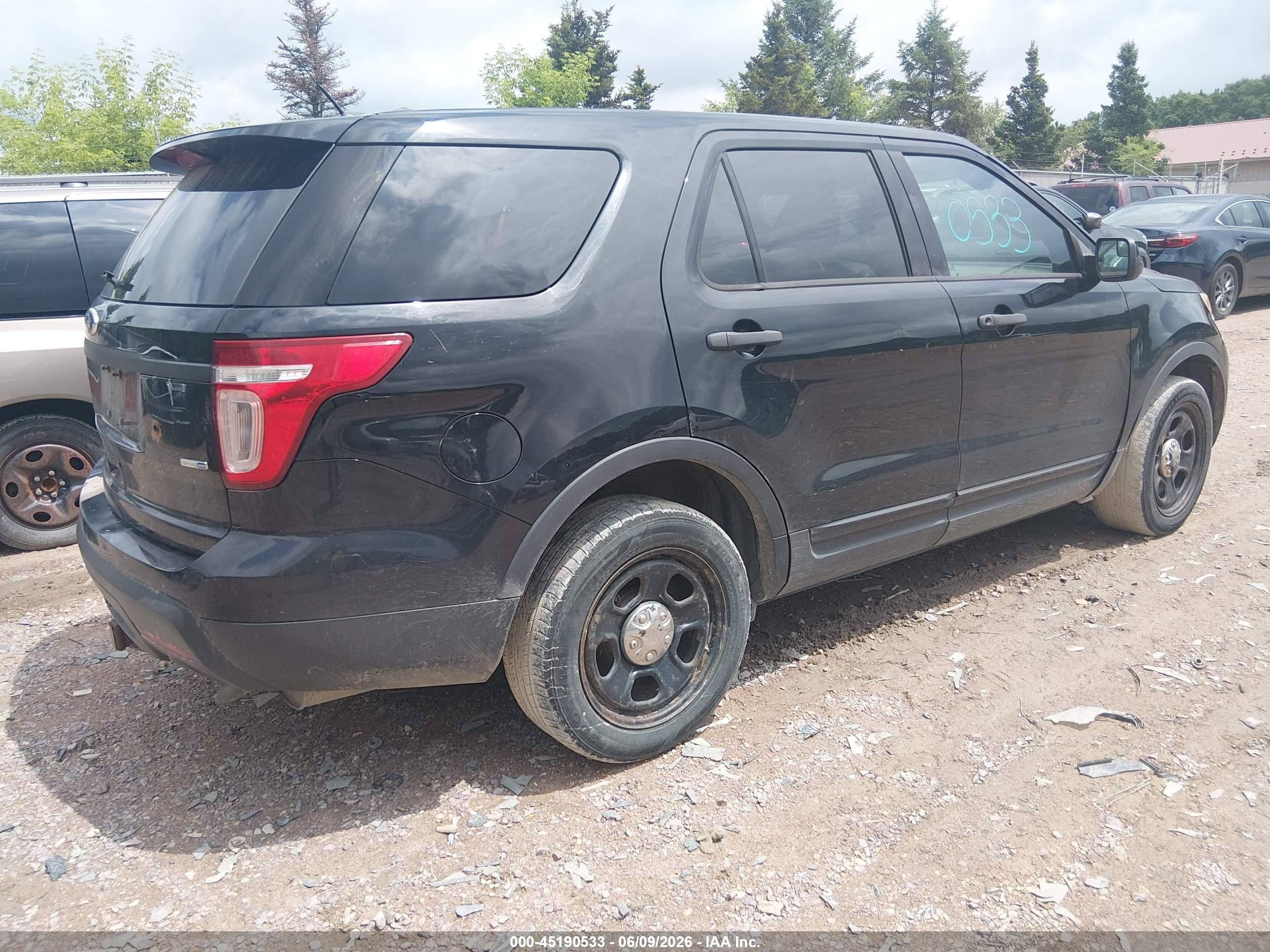 2015 Ford Utility Police Interceptor   Black vin: 1FM5K8ARXFGB61348