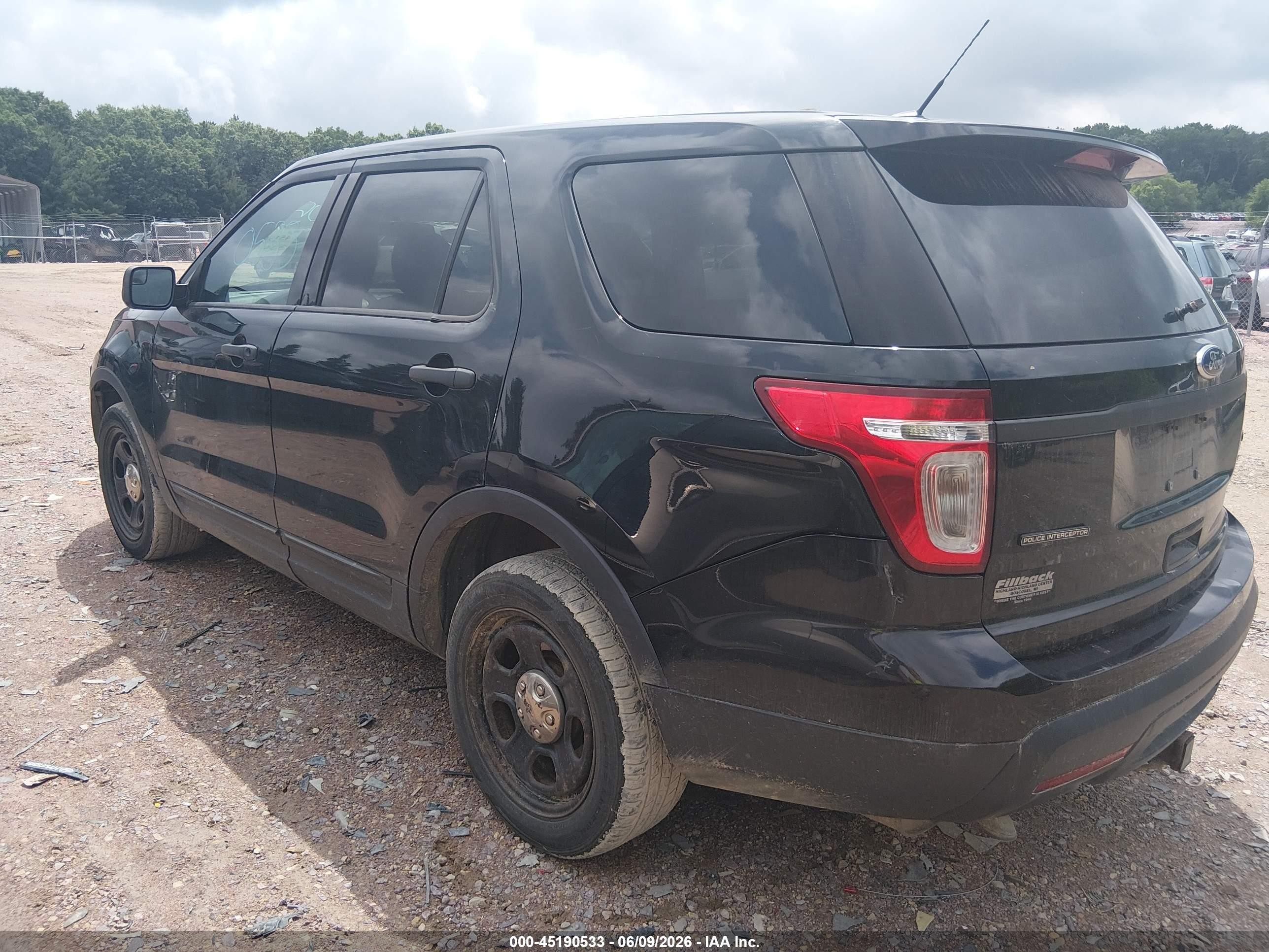 2015 Ford Utility Police Interceptor   Black vin: 1FM5K8ARXFGB61348