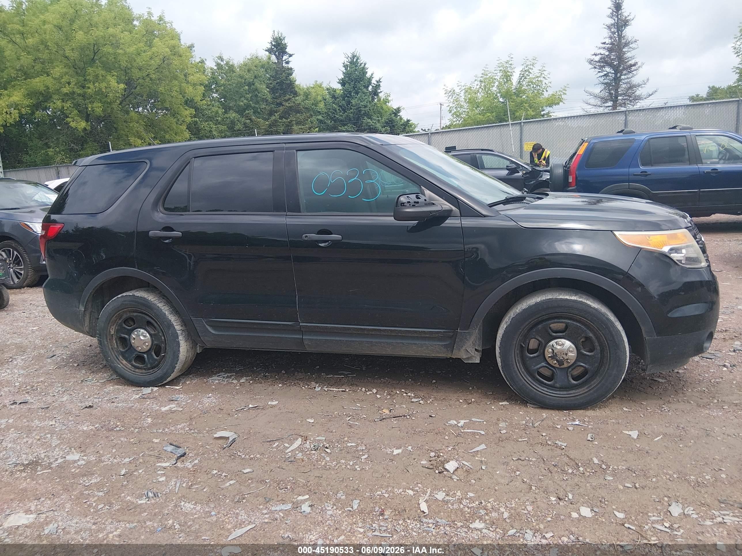2015 Ford Utility Police Interceptor   Black vin: 1FM5K8ARXFGB61348