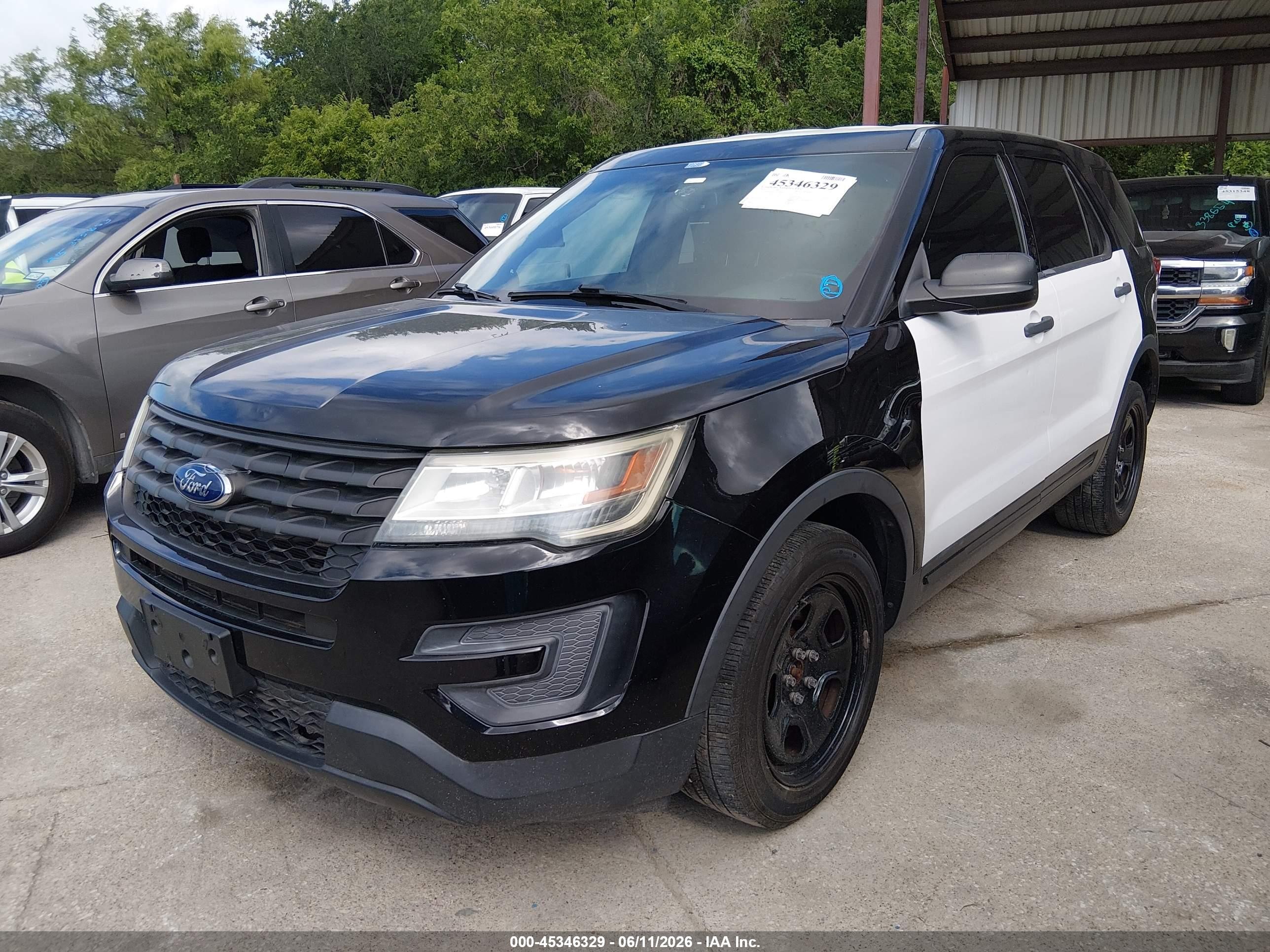 2016 Ford Utility Police Interceptor Black vin: 1FM5K8ARXGGD16448