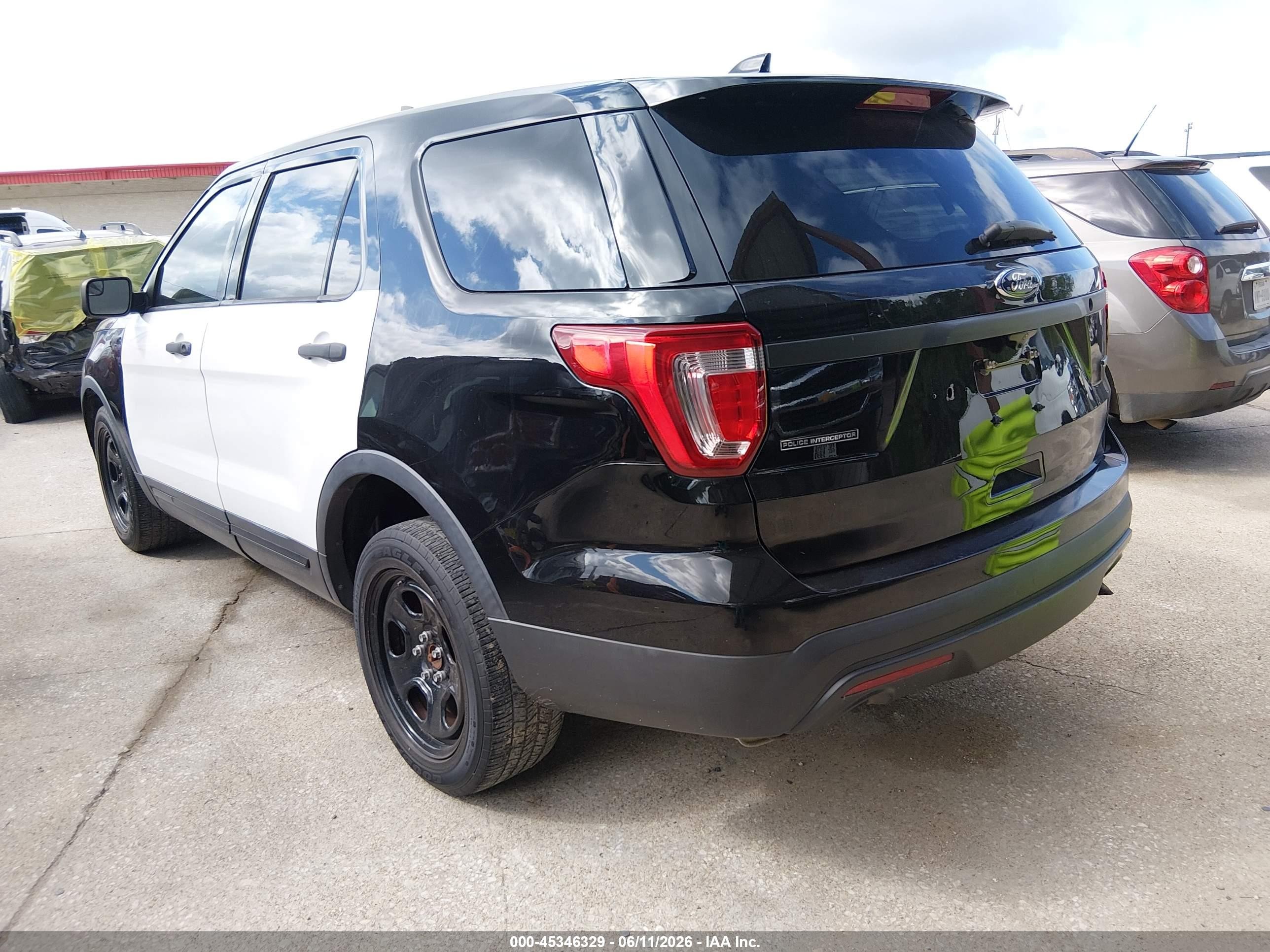 2016 Ford Utility Police Interceptor Black vin: 1FM5K8ARXGGD16448