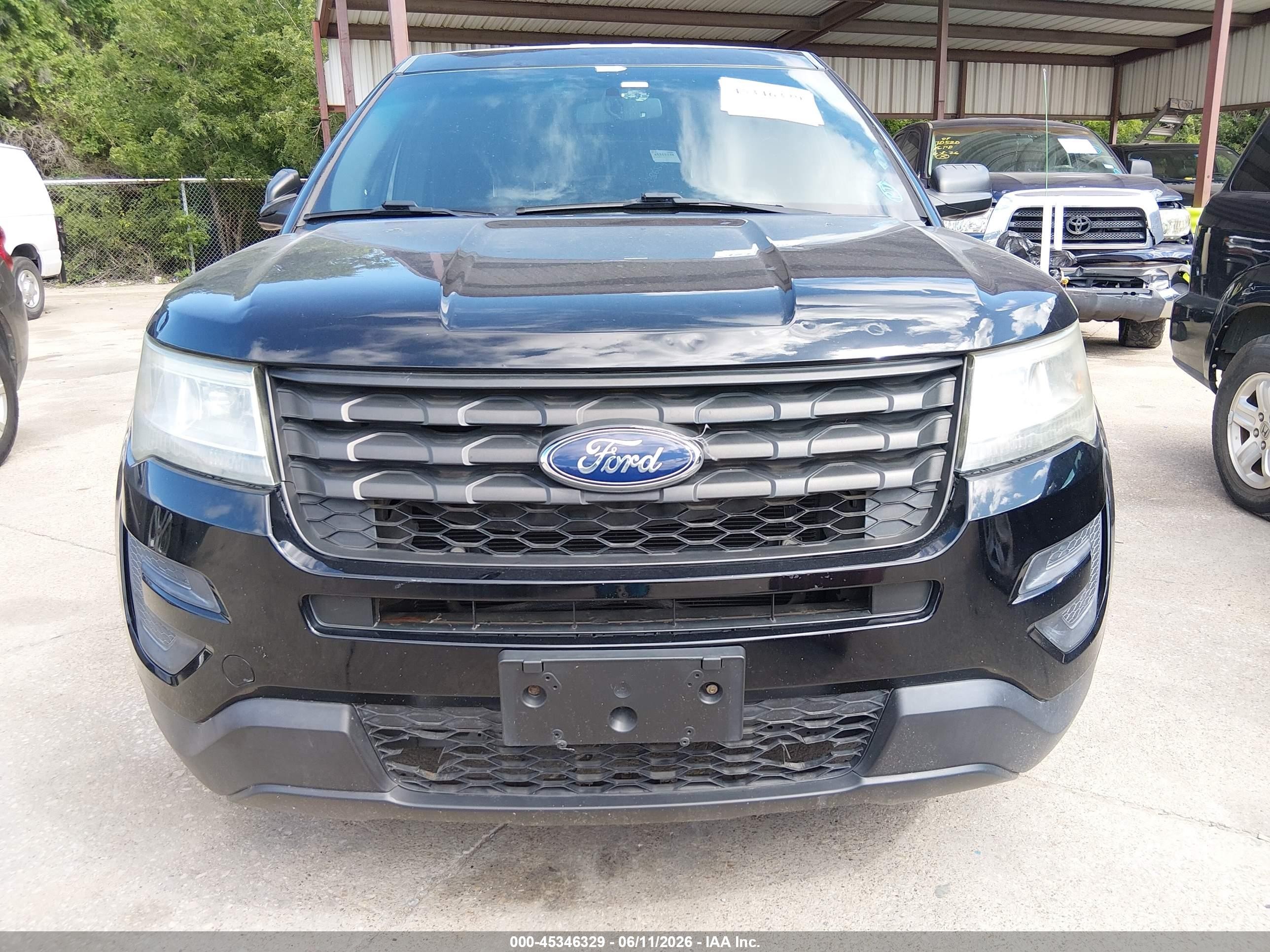 2016 Ford Utility Police Interceptor Black vin: 1FM5K8ARXGGD16448