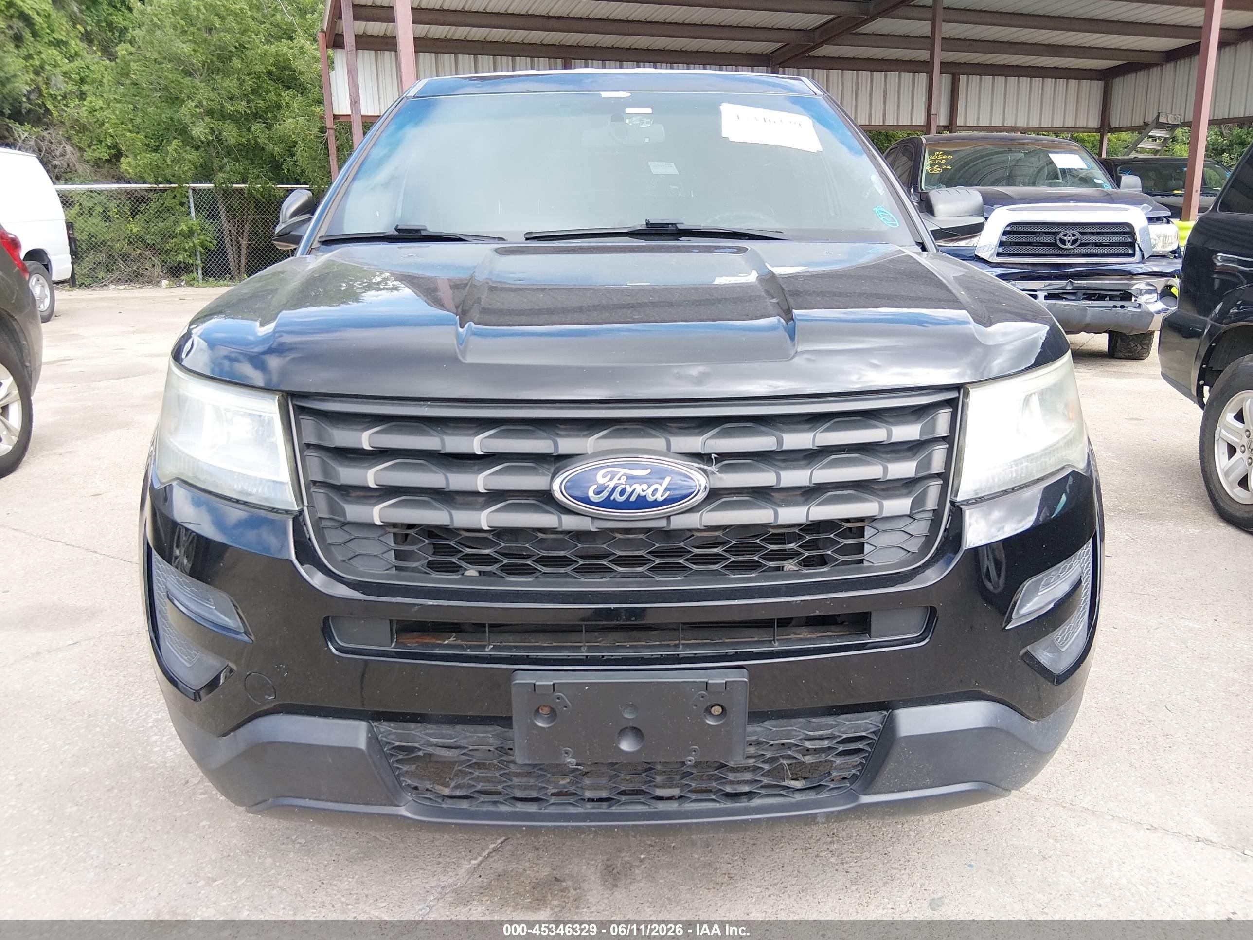 2016 Ford Utility Police Interceptor Black vin: 1FM5K8ARXGGD16448