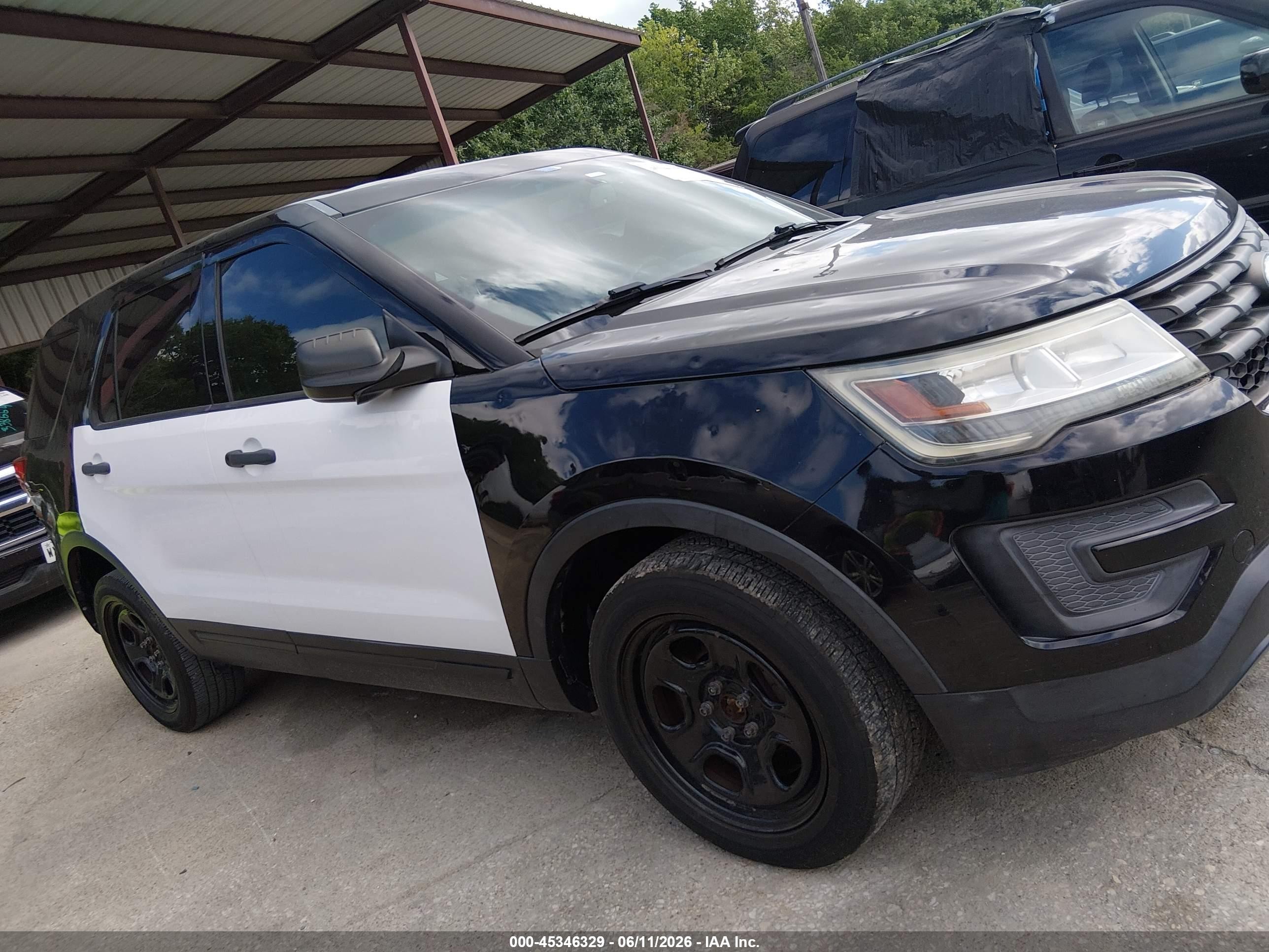 2016 Ford Utility Police Interceptor Black vin: 1FM5K8ARXGGD16448